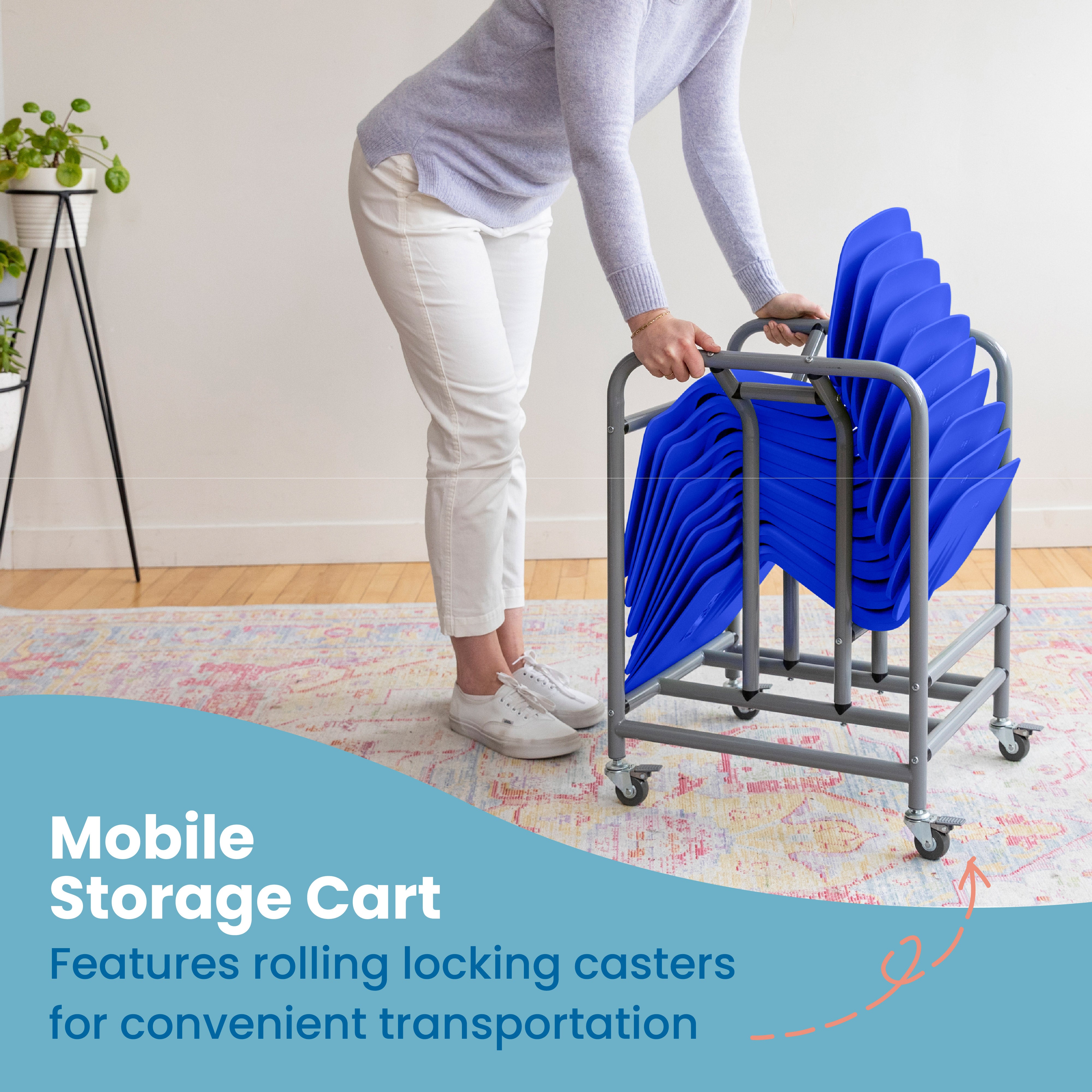 The Surf Portable Lap Desk with Mobile Storage Cart, 10-Pack