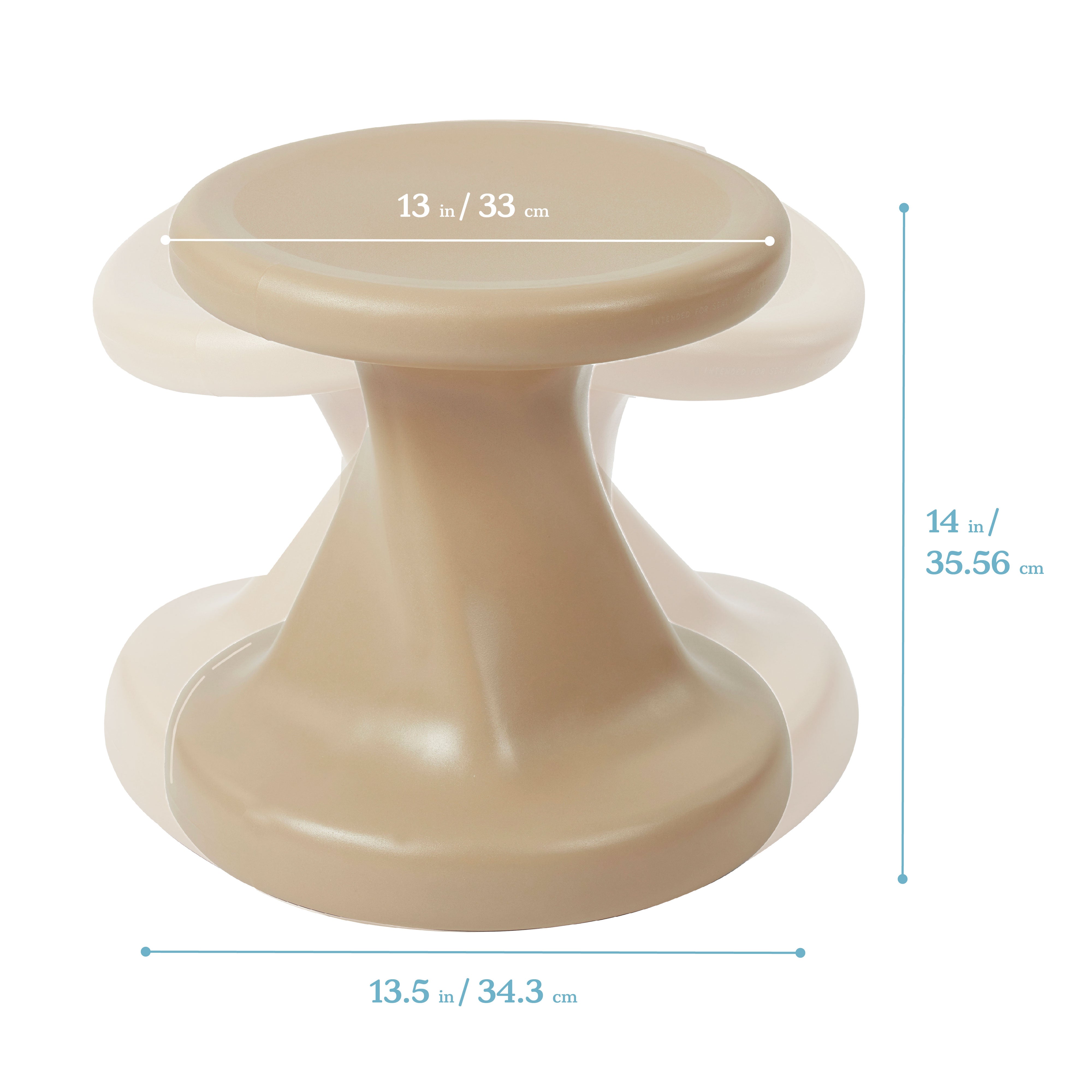Twist Wobble Stool, 14in Seat Height