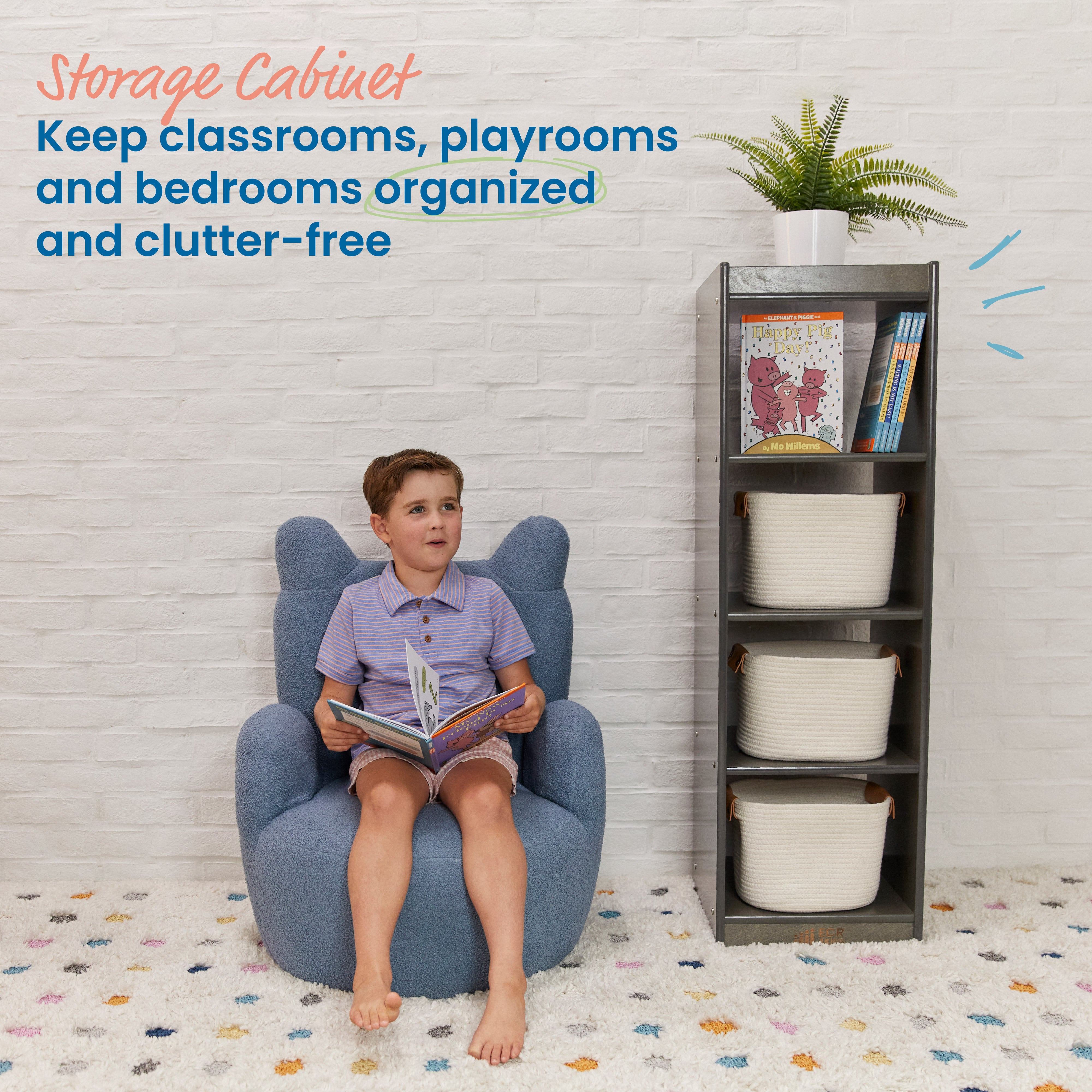 4-Cube Vertical Storage Cabinet