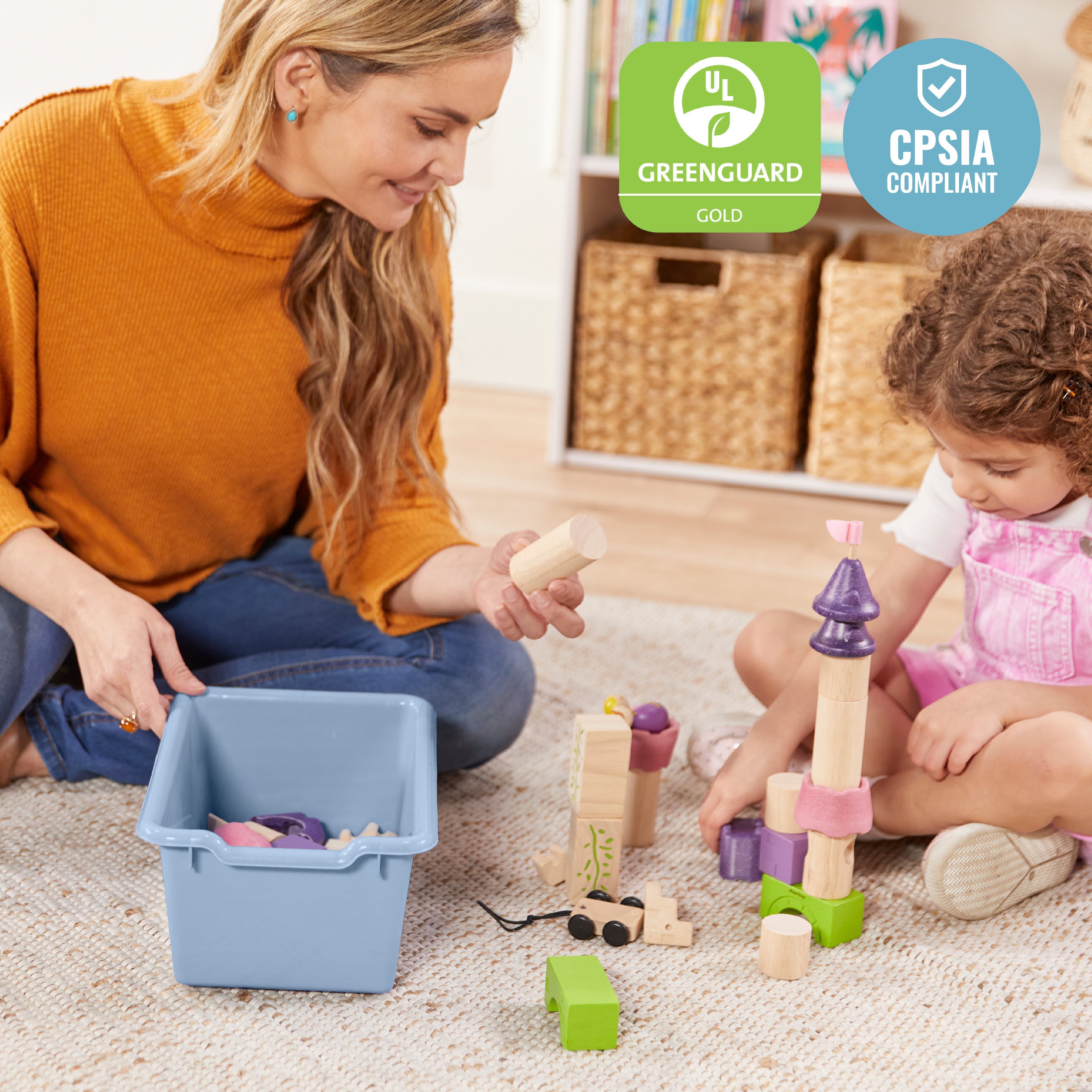 Scoop Front Storage Bin, 5-Piece