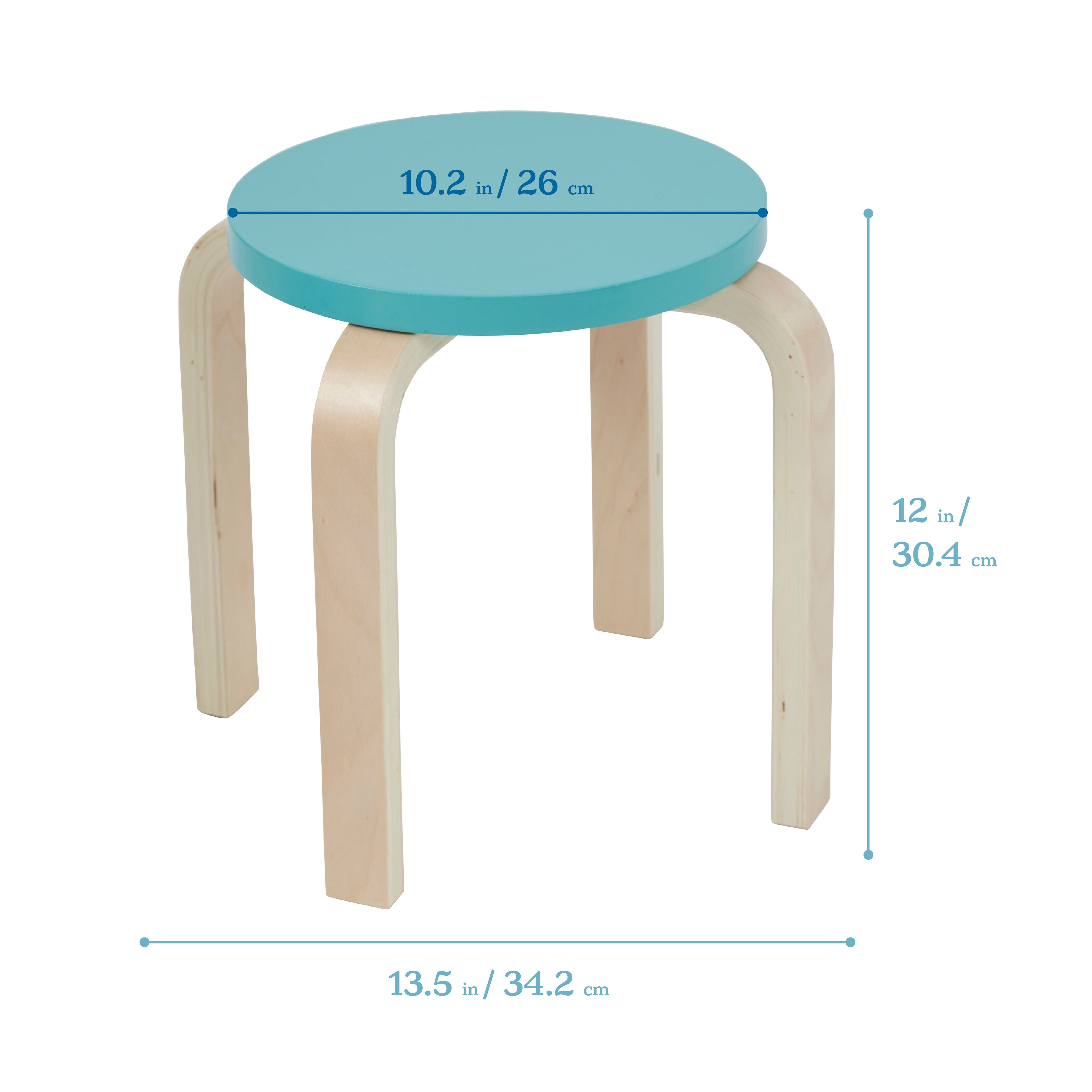 Bentwood Stackable Stools, 6-Piece