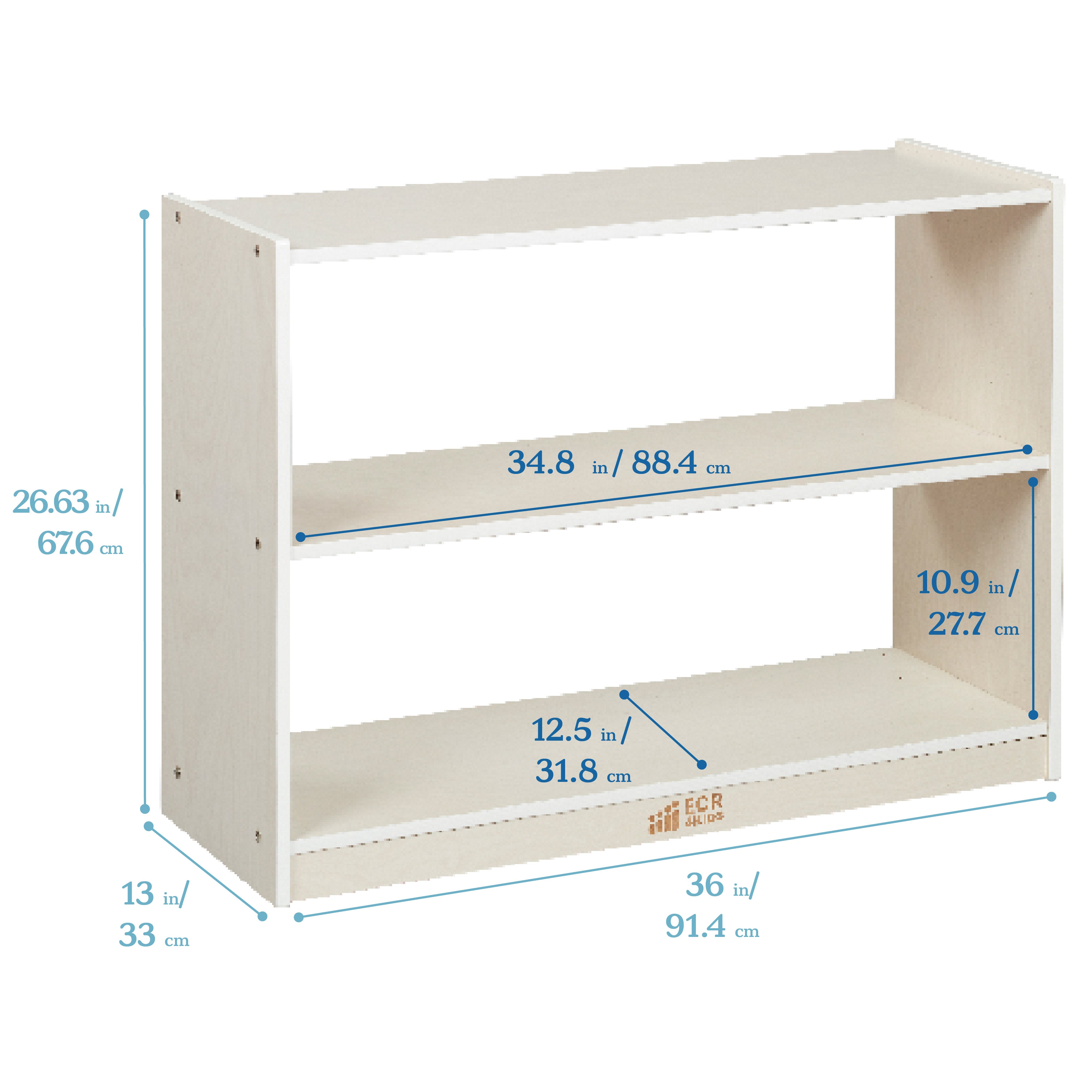 2-Shelf Mobile Island Storage Cabinet