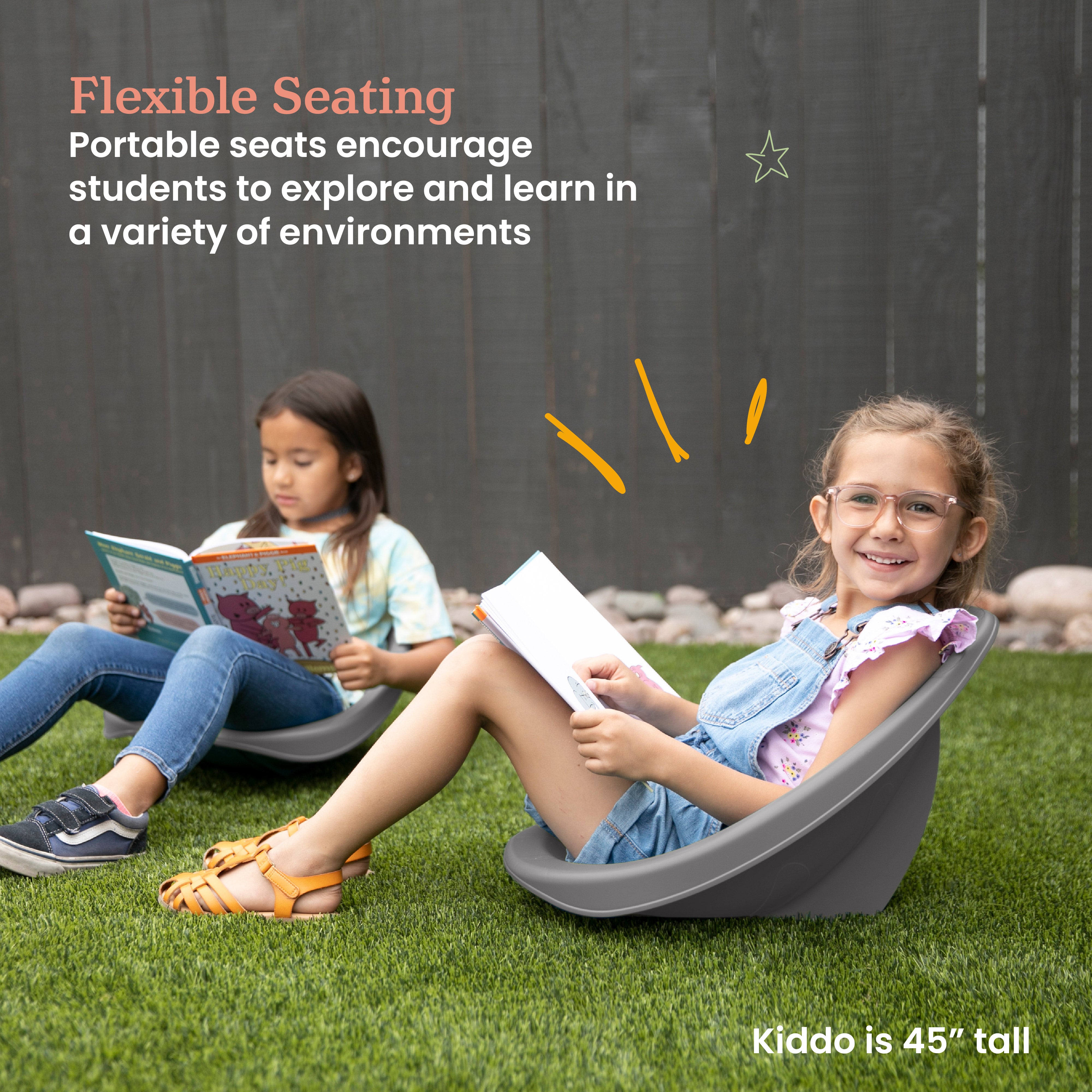 Leaf Scoop Floor Seat, 6-Piece