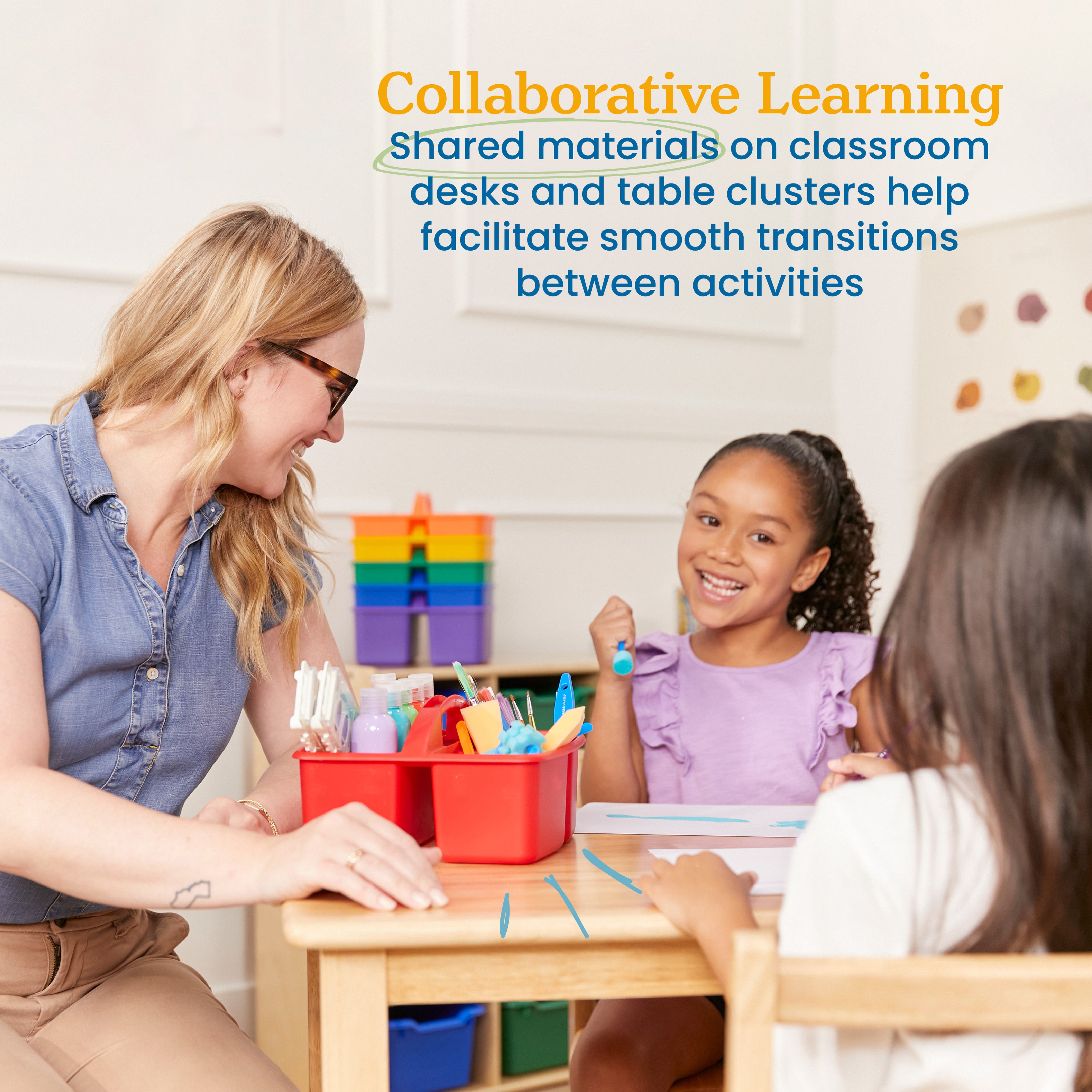 3-Compartment Storage Caddy, 6-Pack