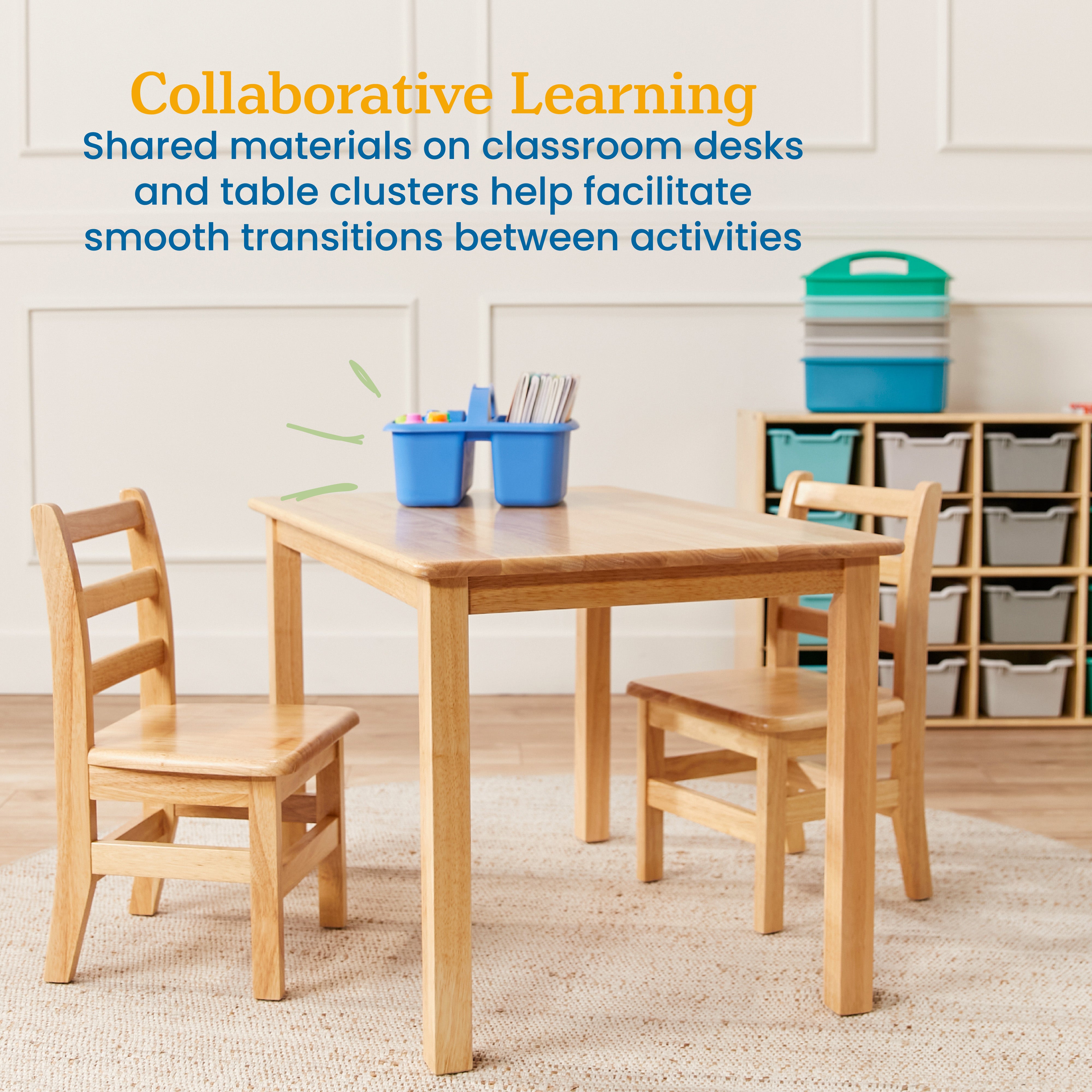 2-Compartment Storage Caddy, 6-Pack