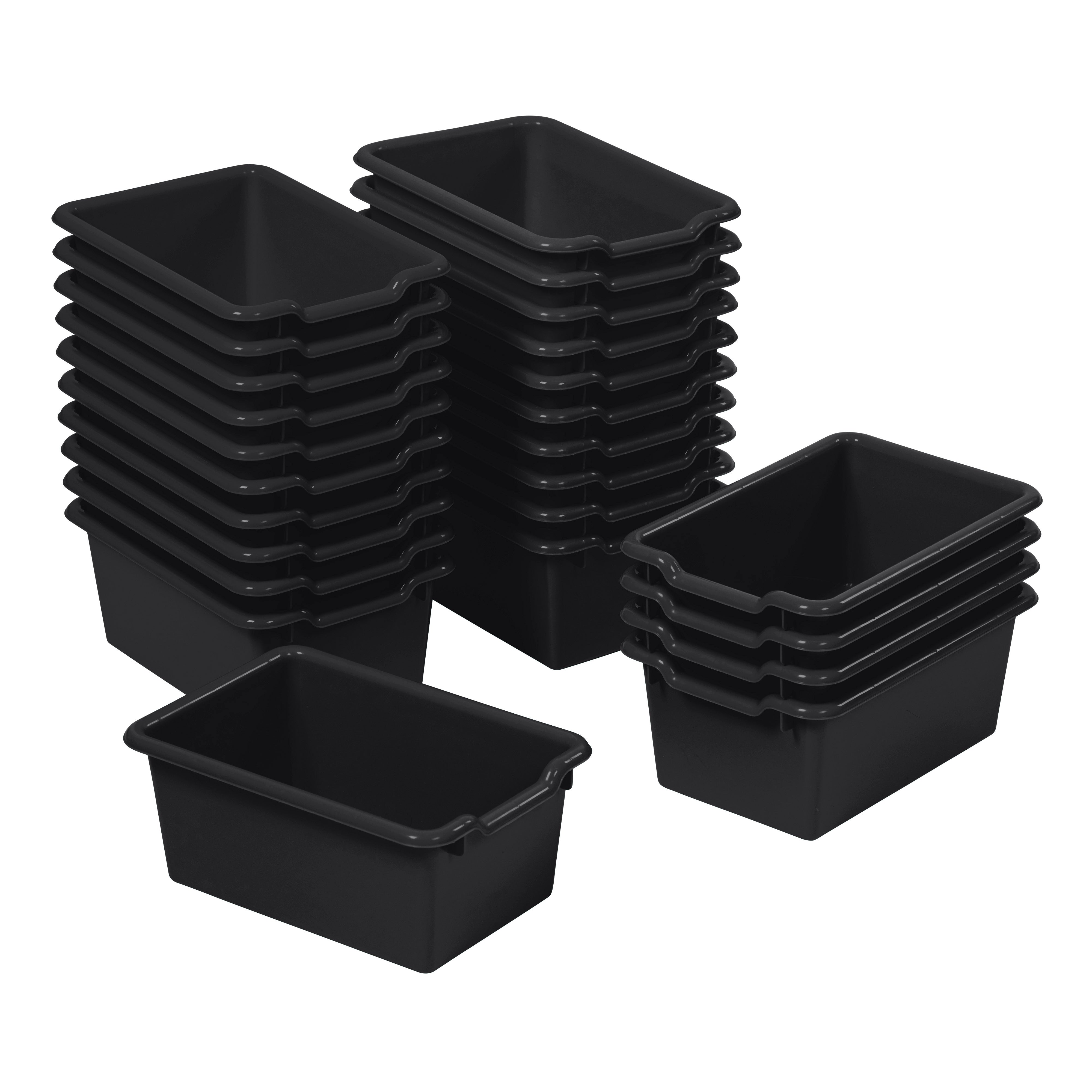 Scoop Front Storage Bins, 25-Piece