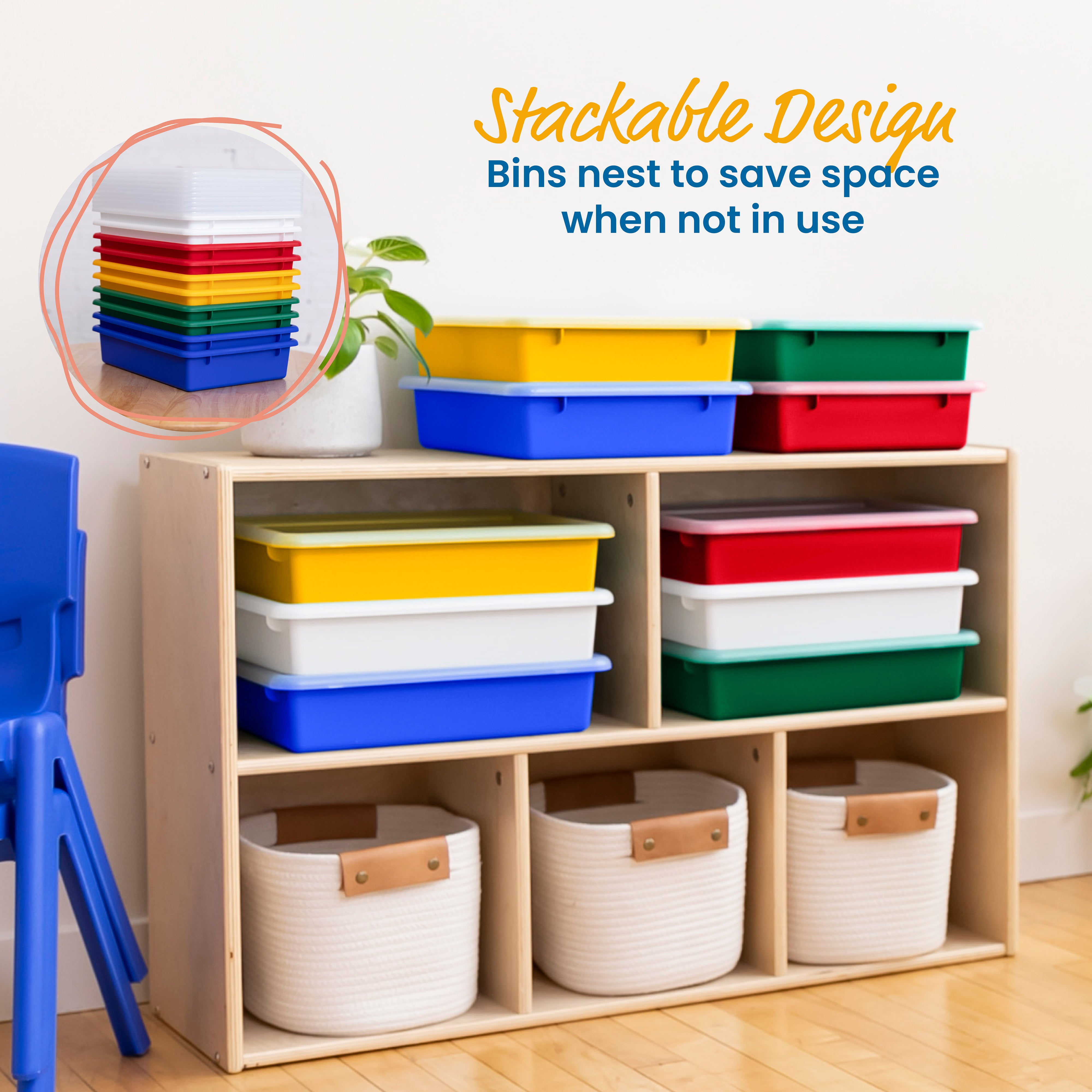 Letter Size Tray with Lid, 10-Piece