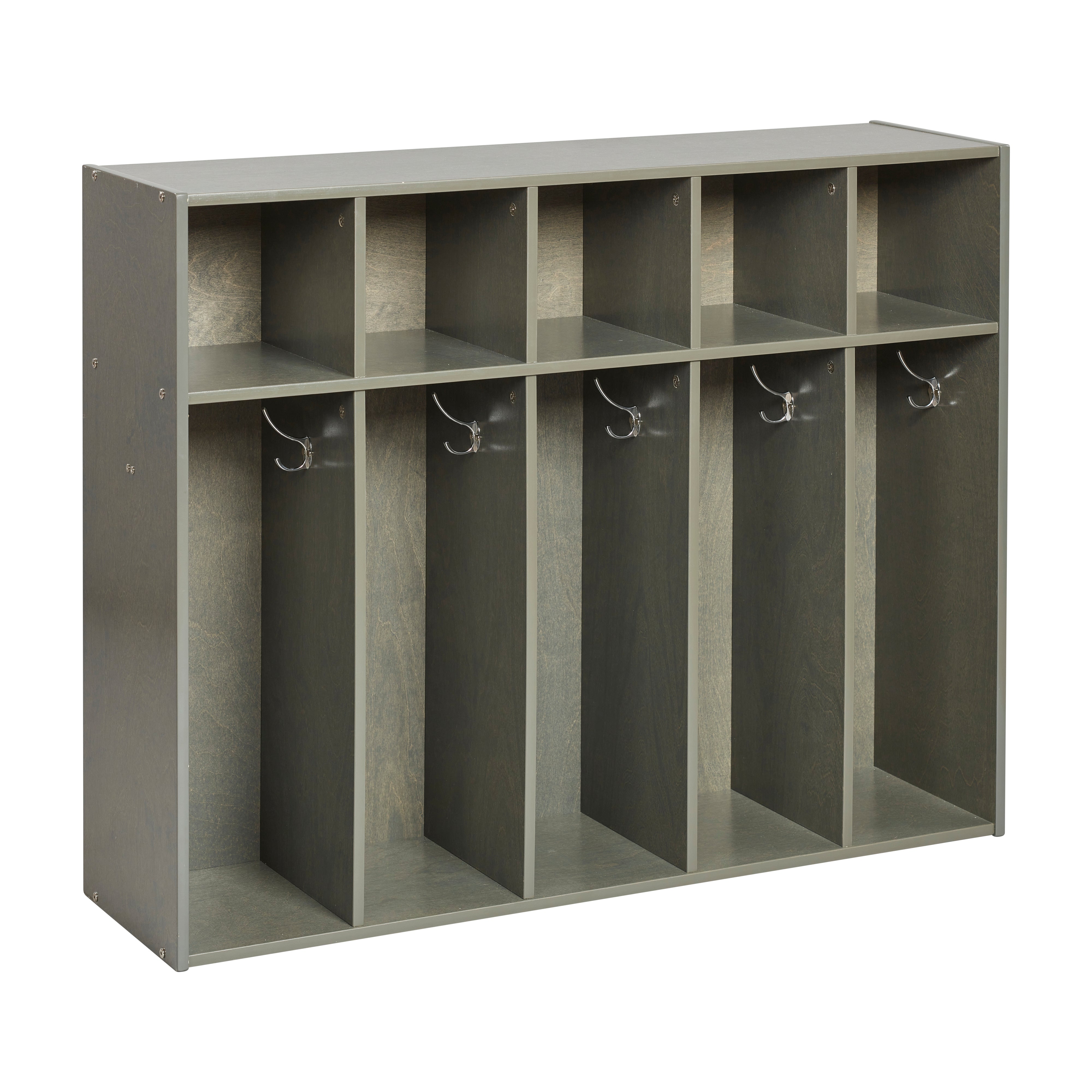Streamline 5-Section Toddler Coat Locker with Cubby Storage