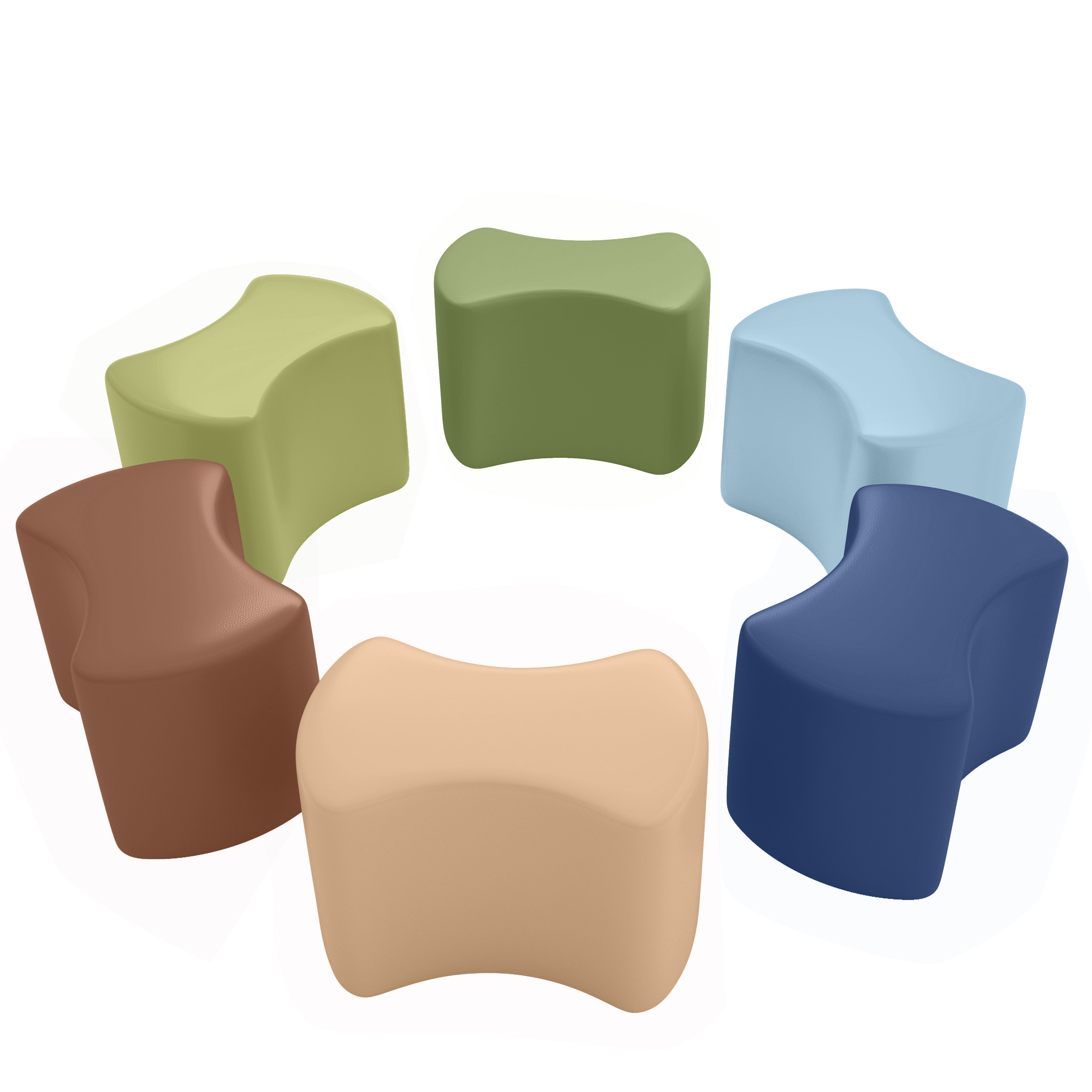 Toddler Modular Stool Set, 6-Piece