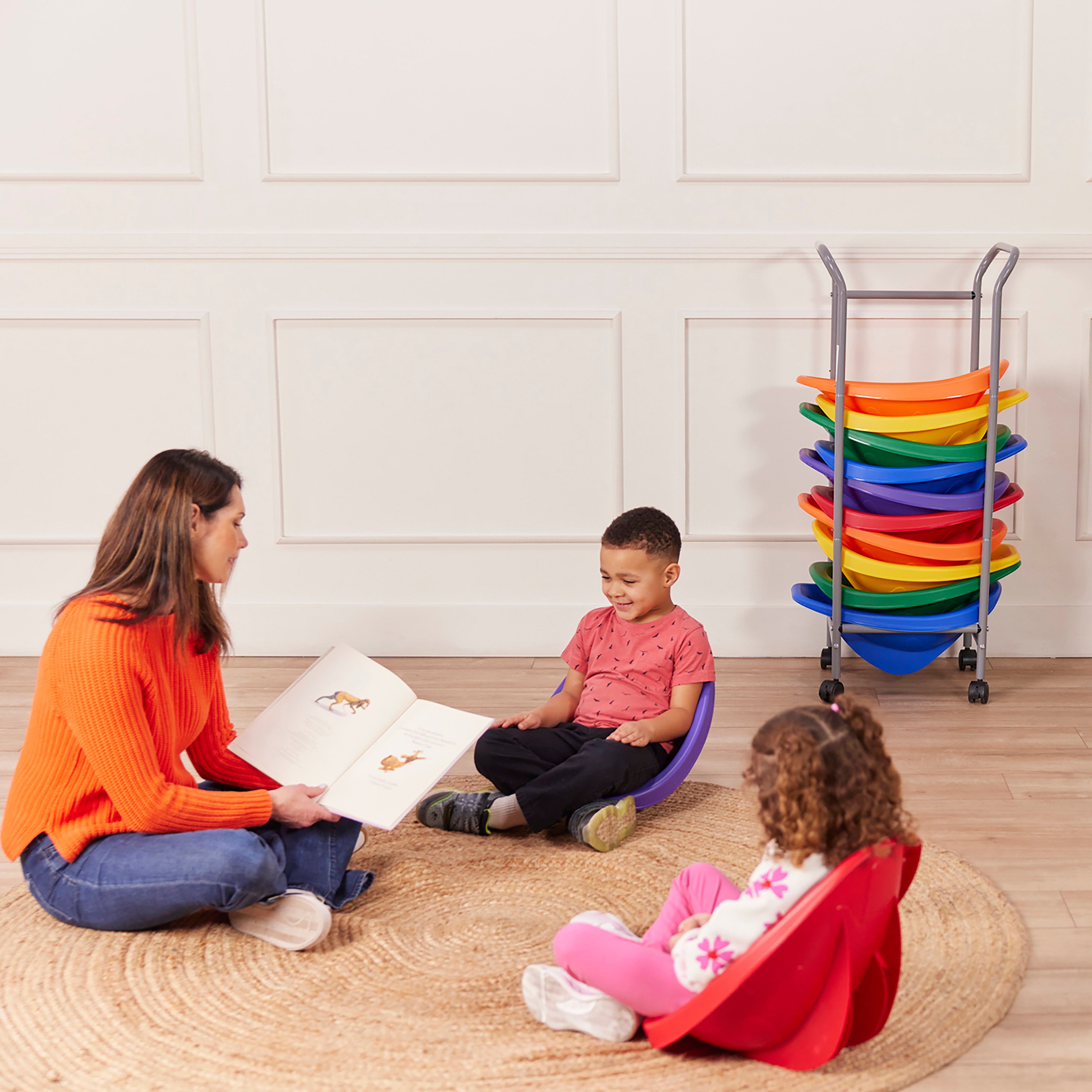 Mobile Leaf Seat Cart, Storage Trolley