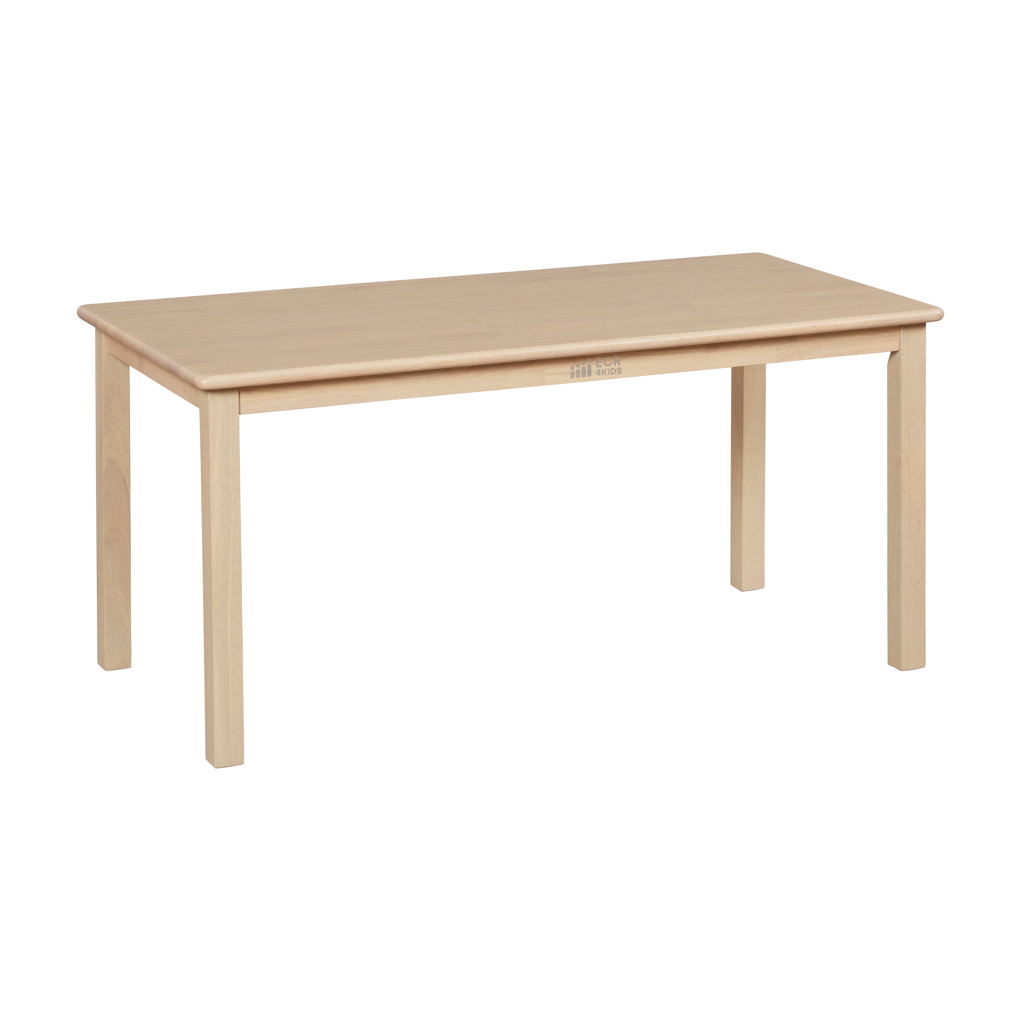 24in x 48in Rectangular Hardwood Table with 22in Legs