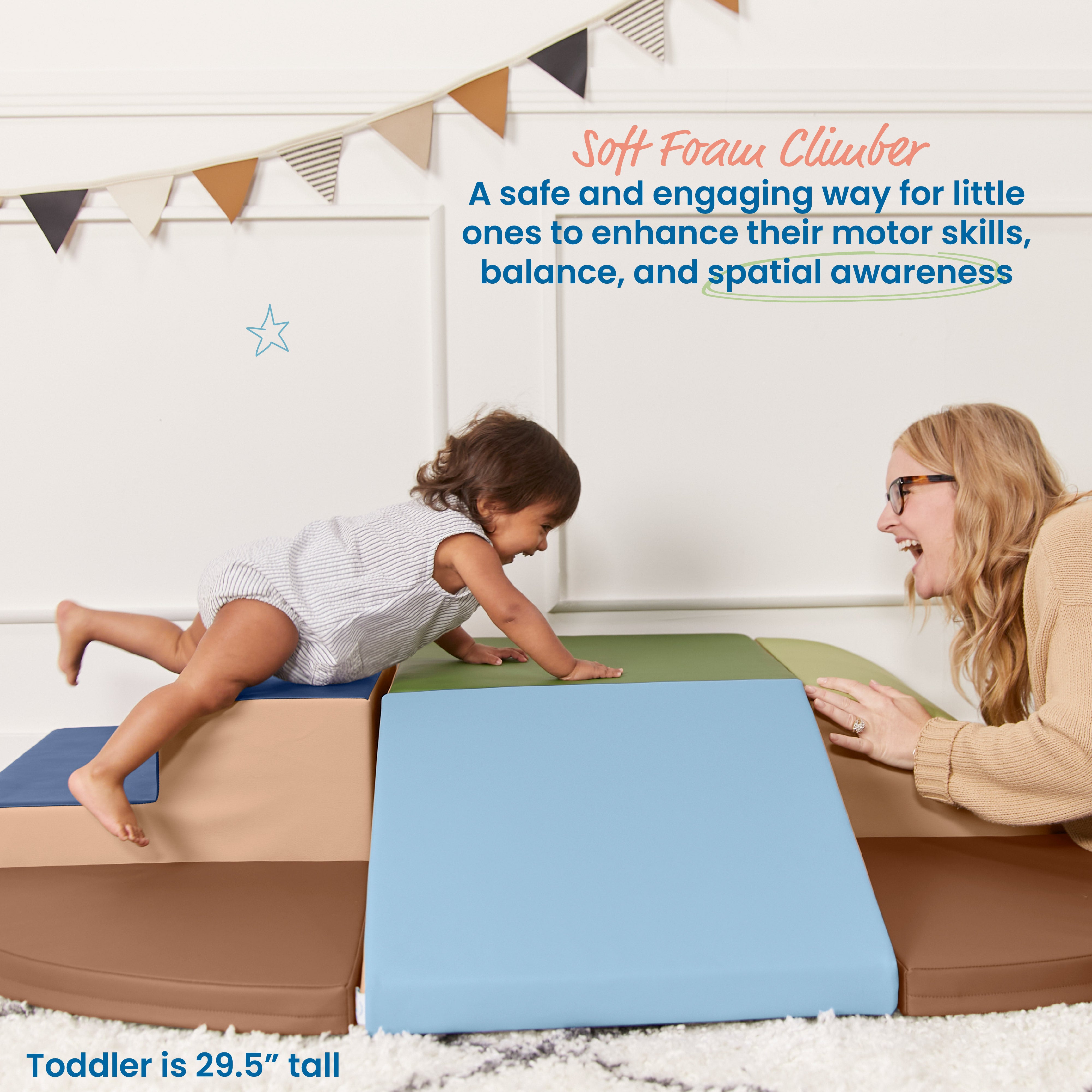 Little Me Wall Climb and Slide, 6-Piece