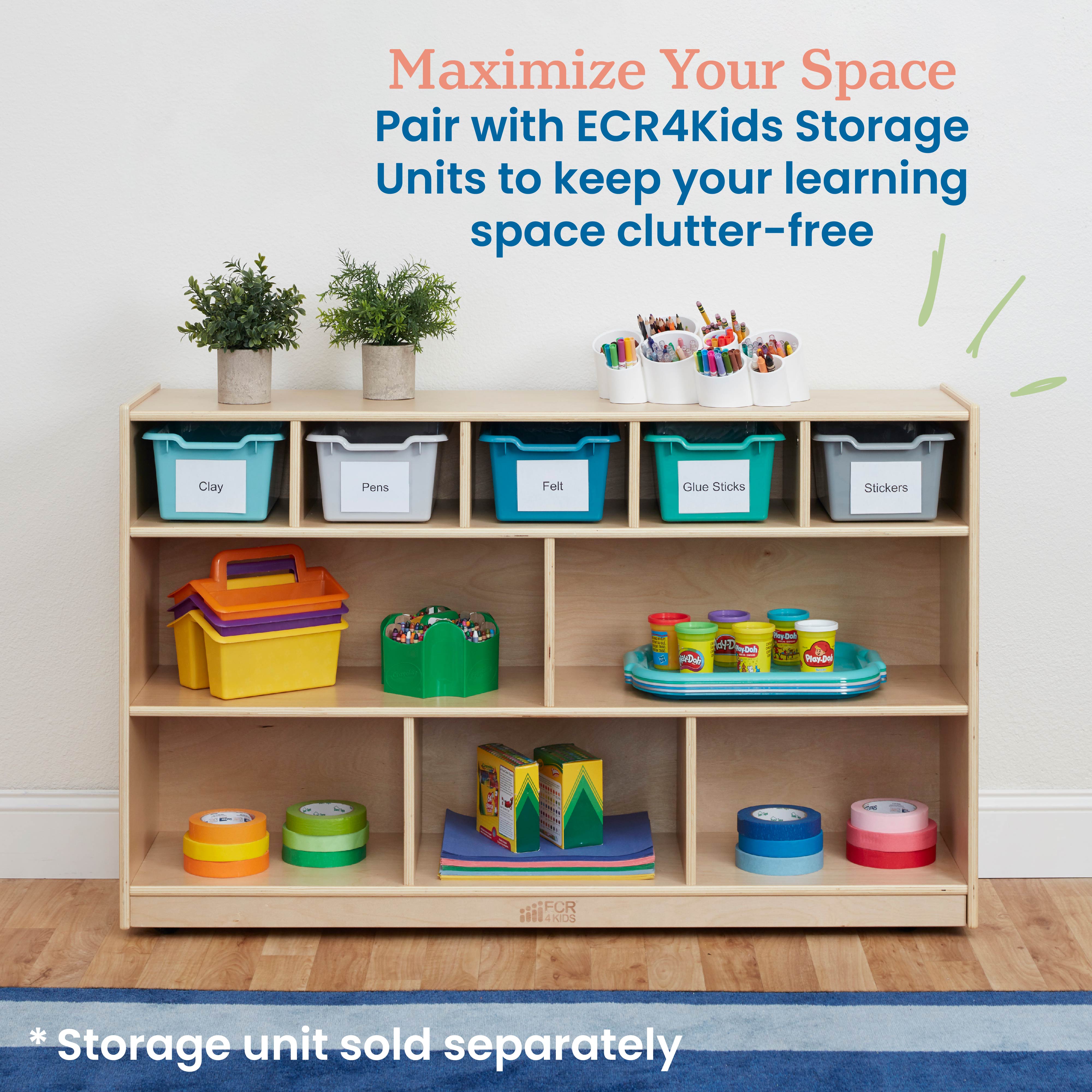 Scoop Front Storage Bin, 5-Piece