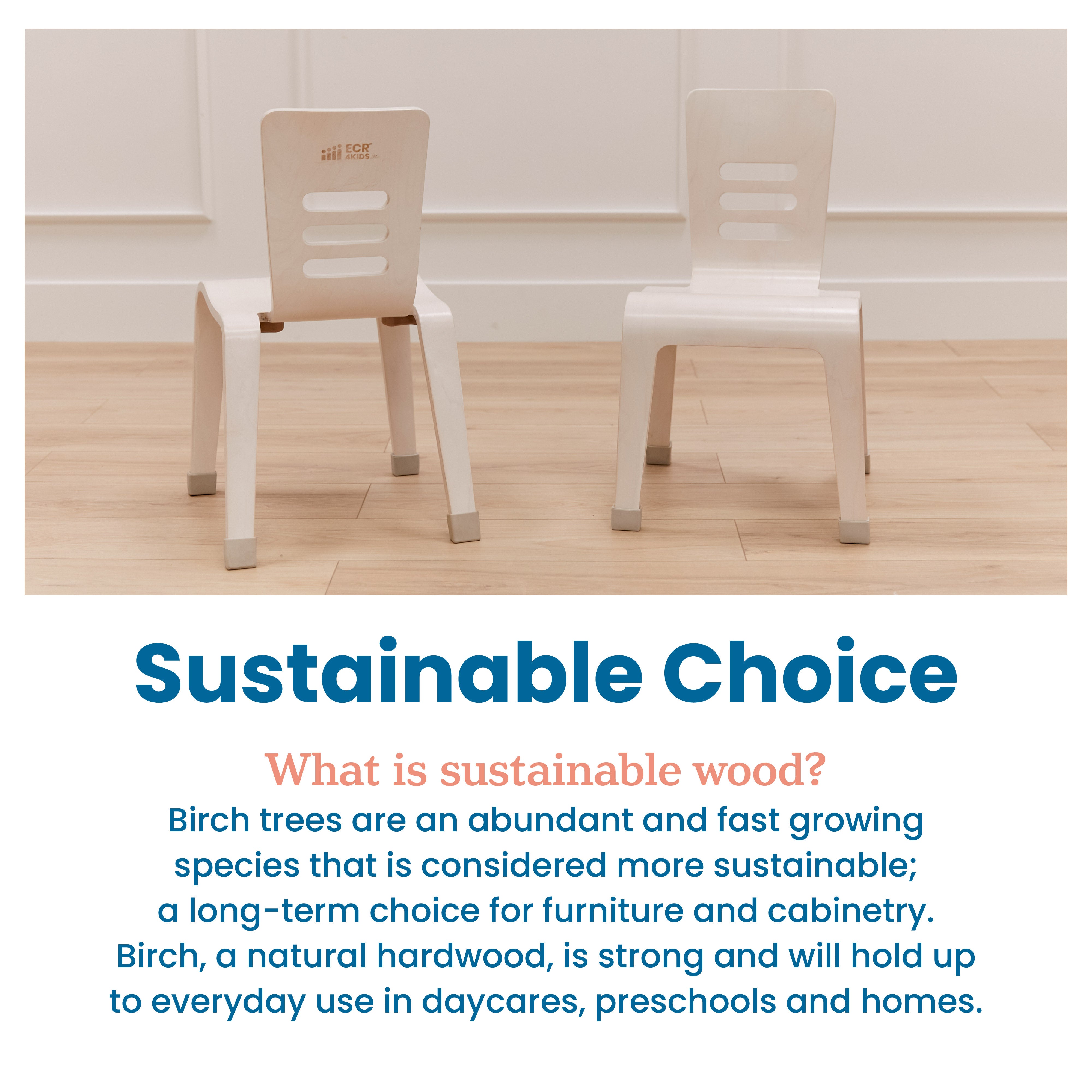 Bentwood Chair, 14in Seat Height, Stackable Seats, 2-Pack