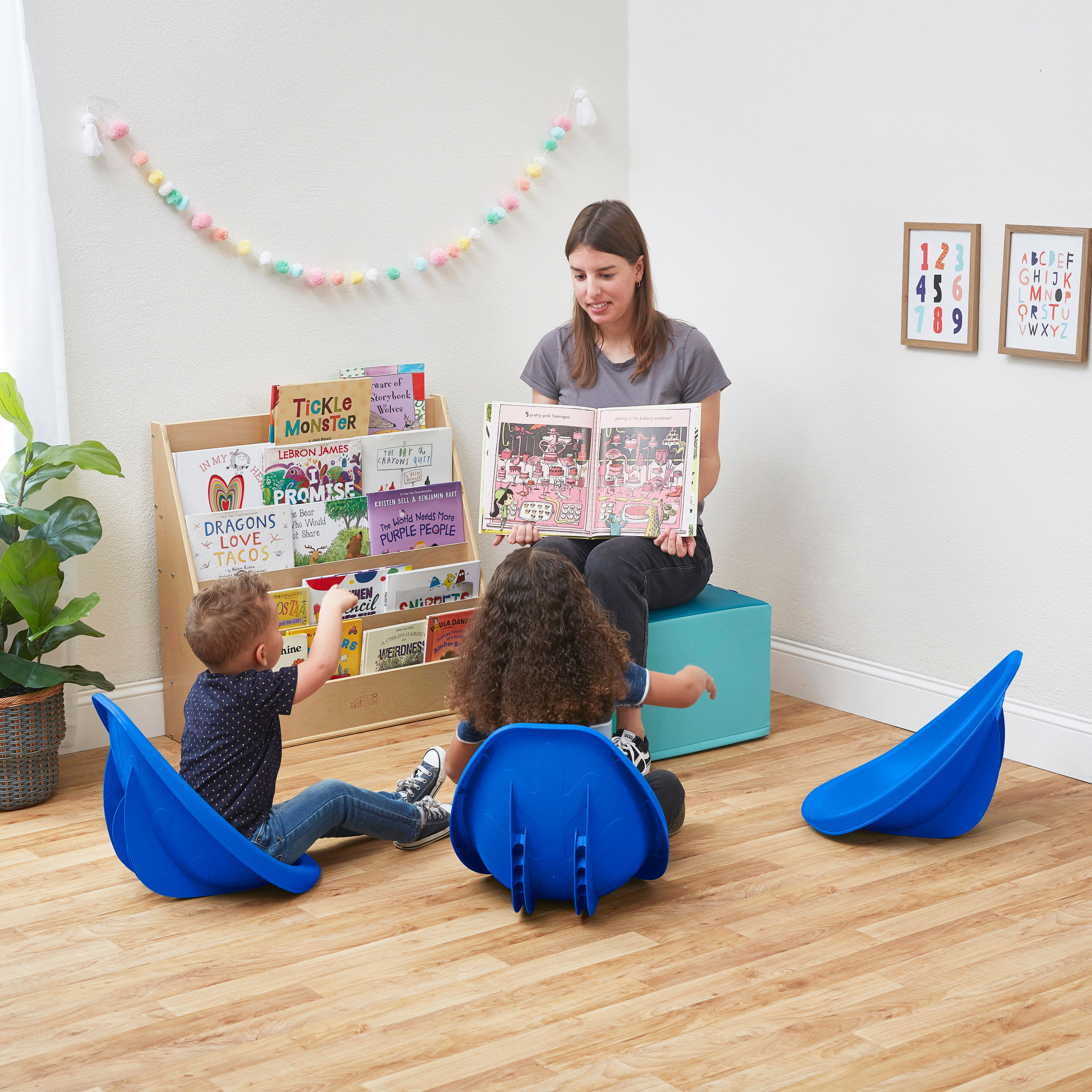 Leaf Scoop Indoor/Outdoor Floor Seat, 6-Piece
