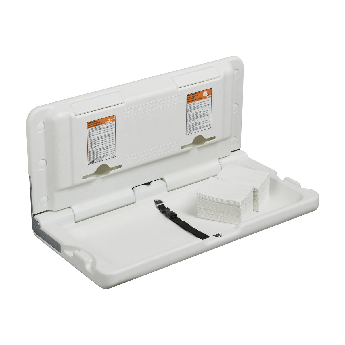 Horizontal Wall-Mounted Diaper Changing Station