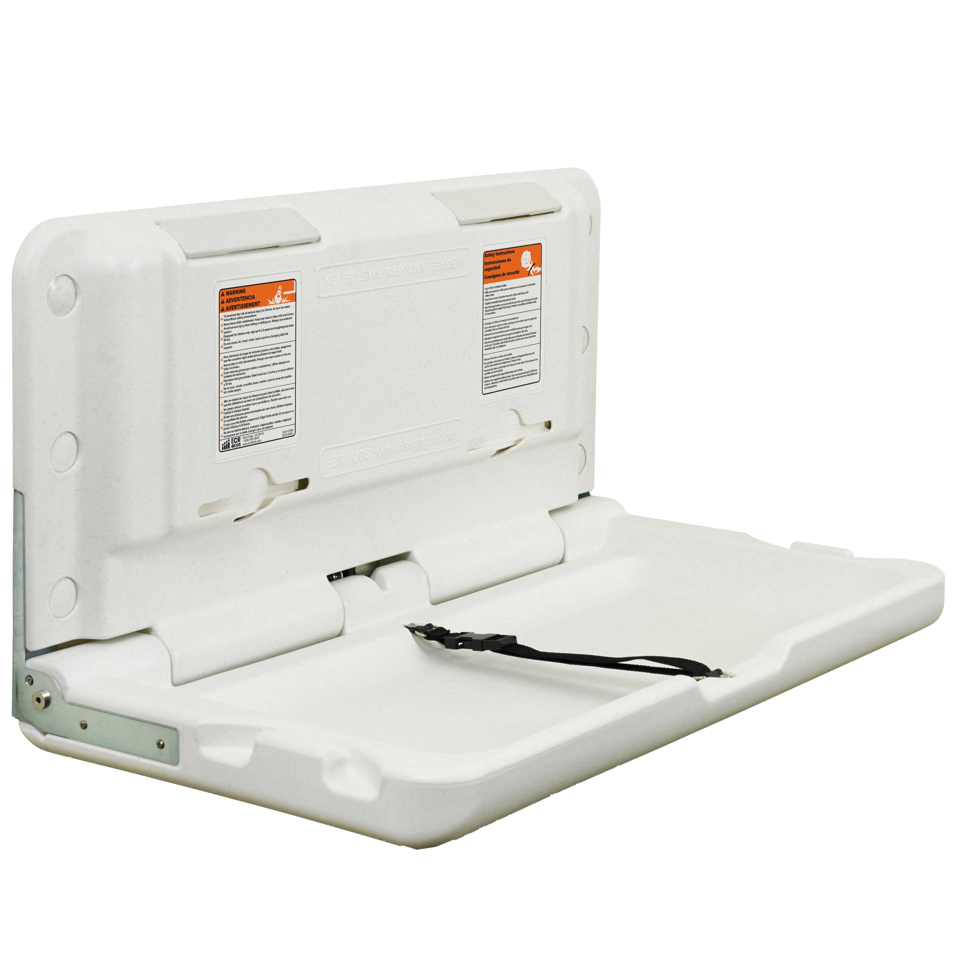 Horizontal Wall-Mounted Diaper Changing Station