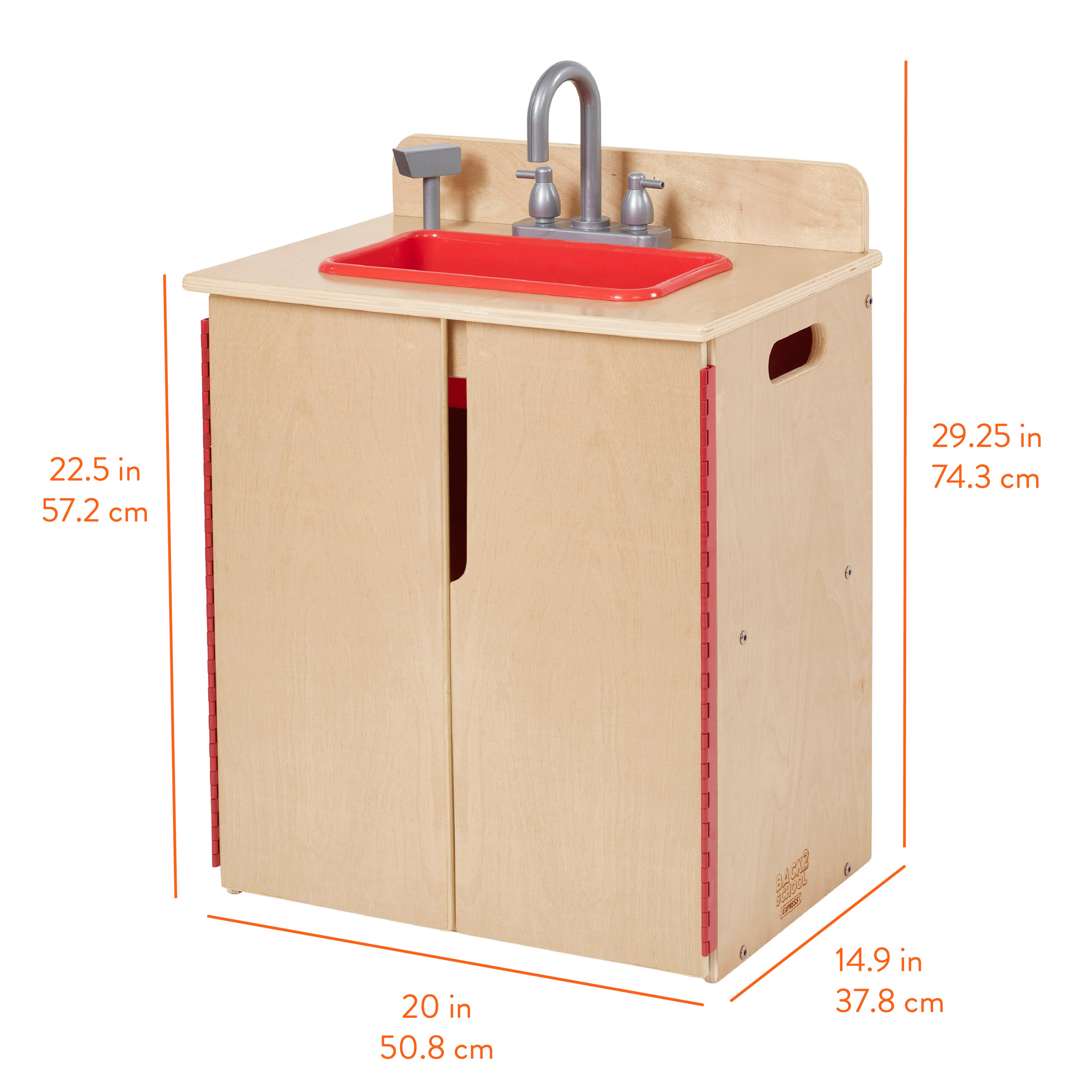 Chef's Station Kids Pretend Play Kitchen Sink