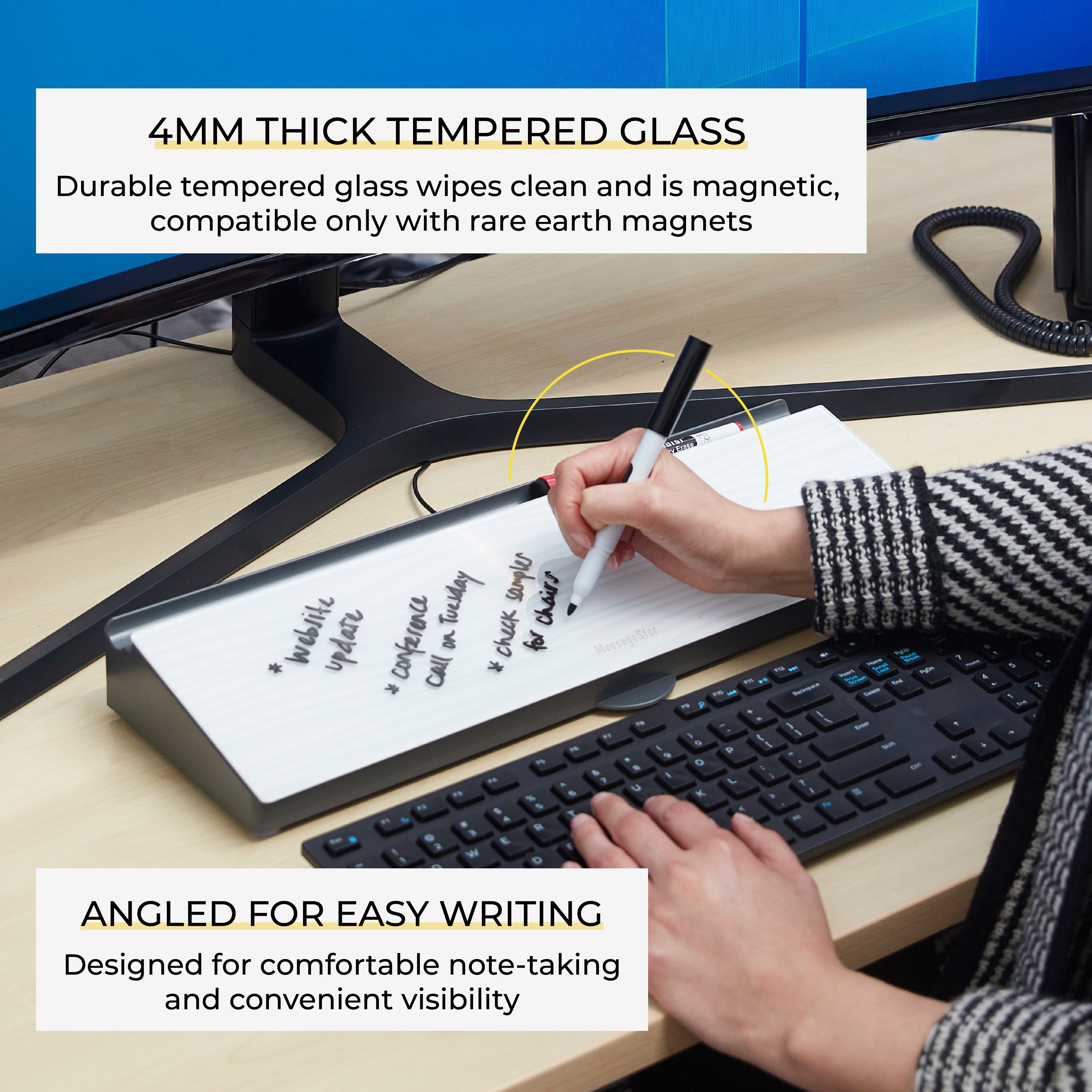 MessageStor Dry-Erase Keyboard Write and Store