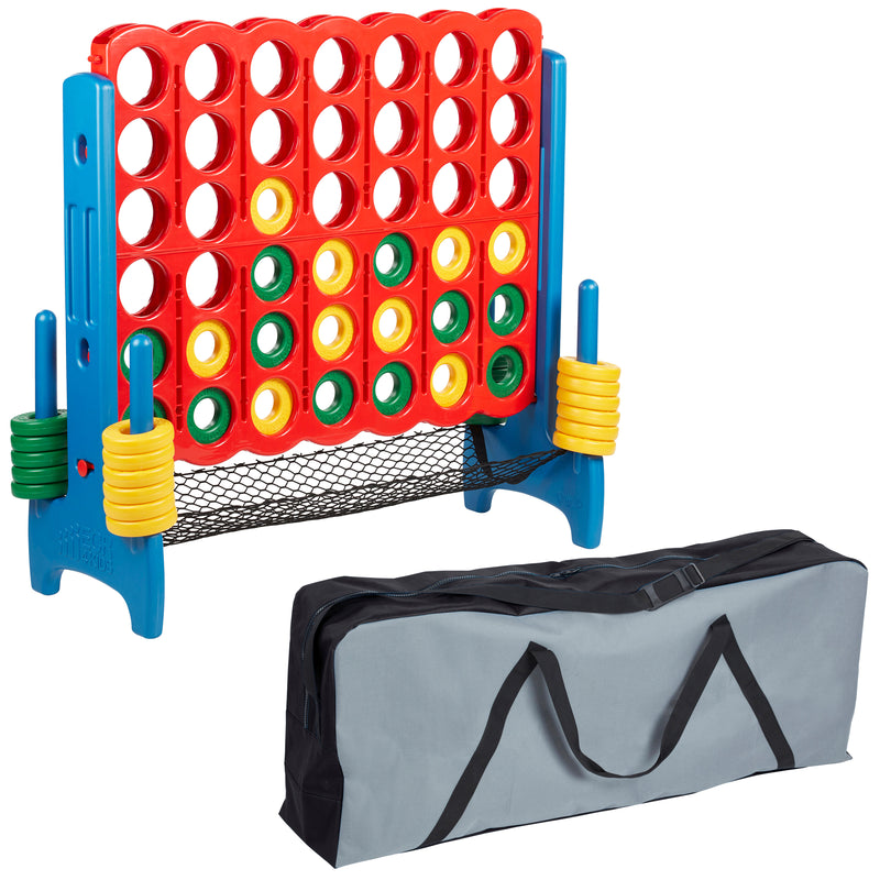 Jumbo 4-to-Score Game Set with Carry Bag and Ring Net, Indoor/Outdoor - Assorted