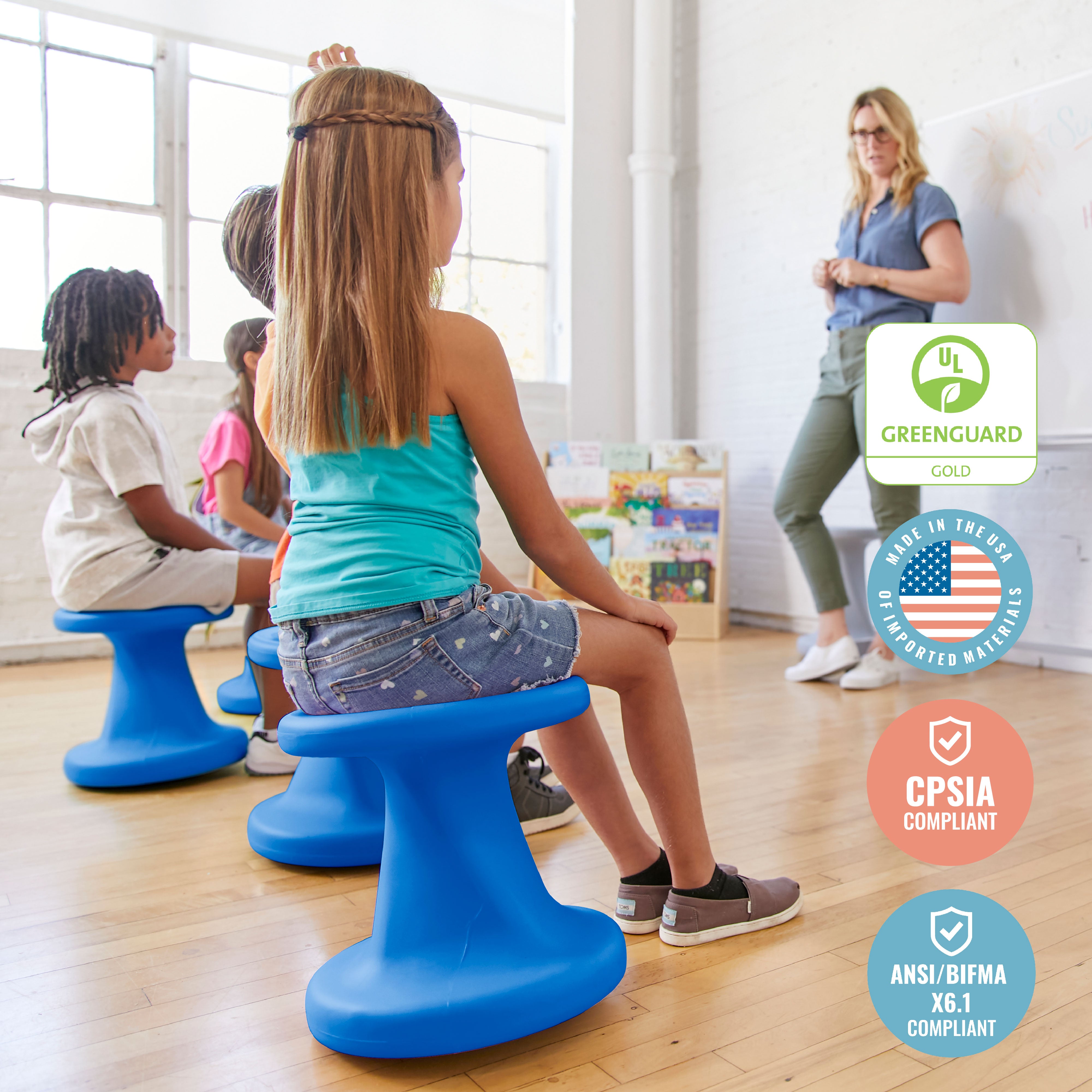 Twist Wobble Stool, 14in Seat Height