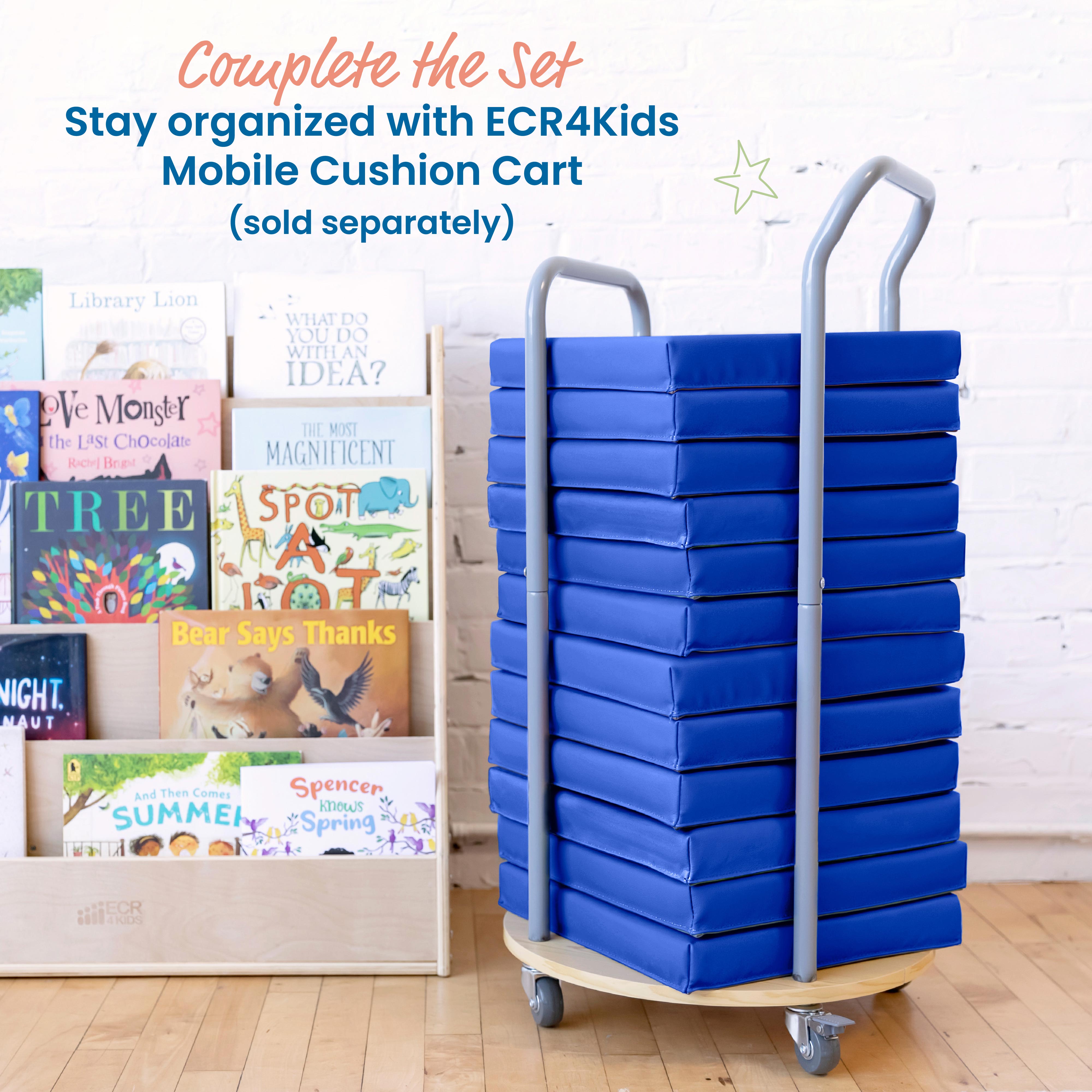 Floor Cushions, Square, 6-Piece