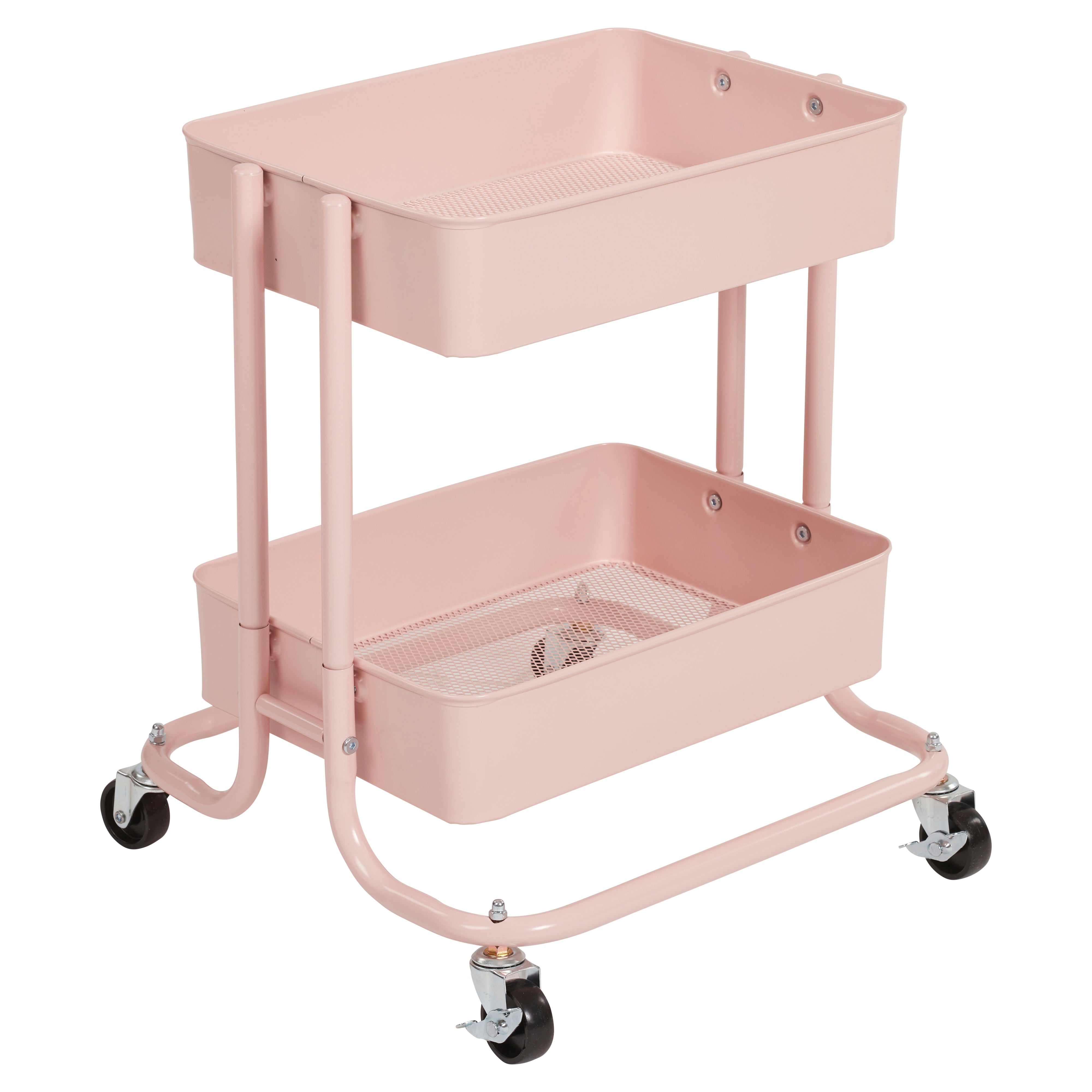 2-Tier Rolling Utility Cart