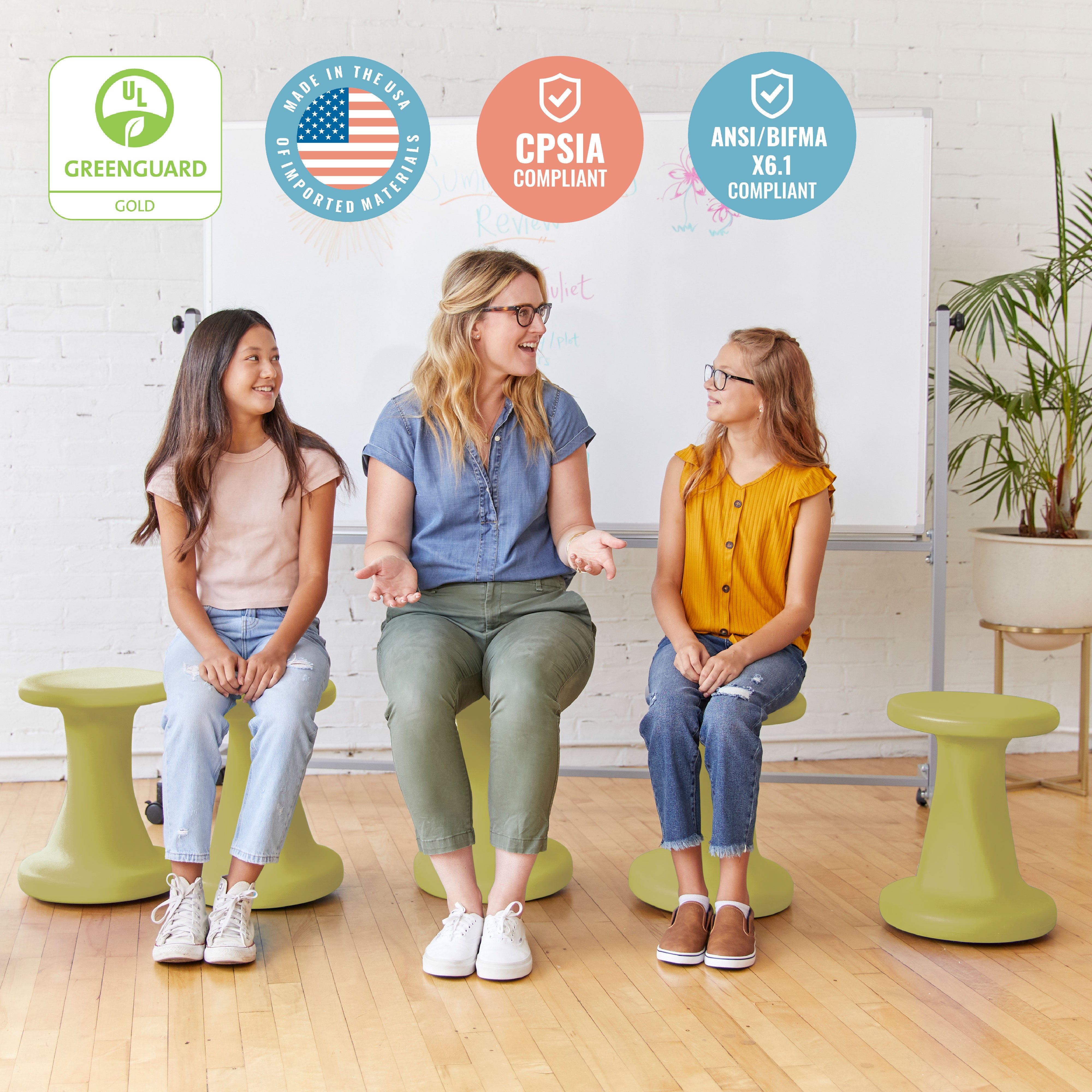 Twist Wobble Stool, 18in Seat Height