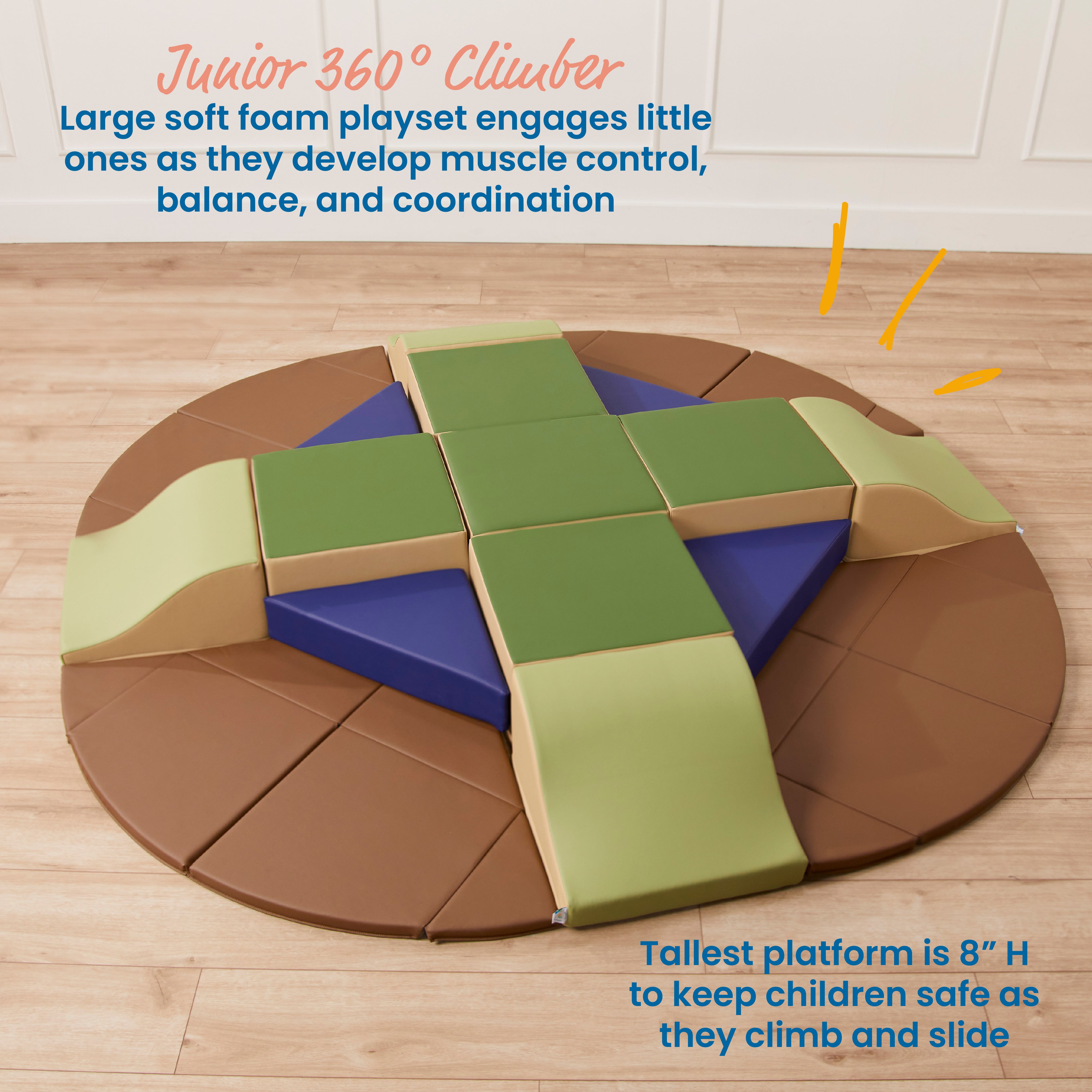 Junior Adventurer's Summit with Slides, 17-Piece
