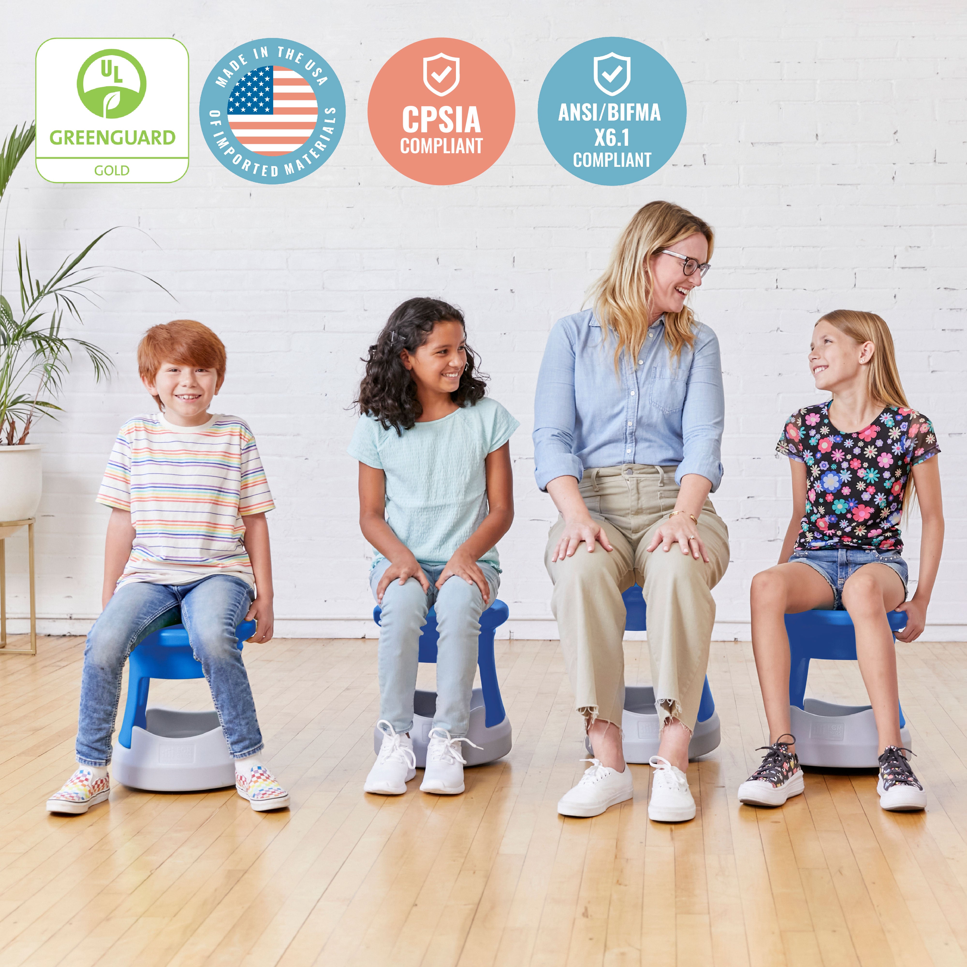 Storage Wobble Stool, 15in Seat Height