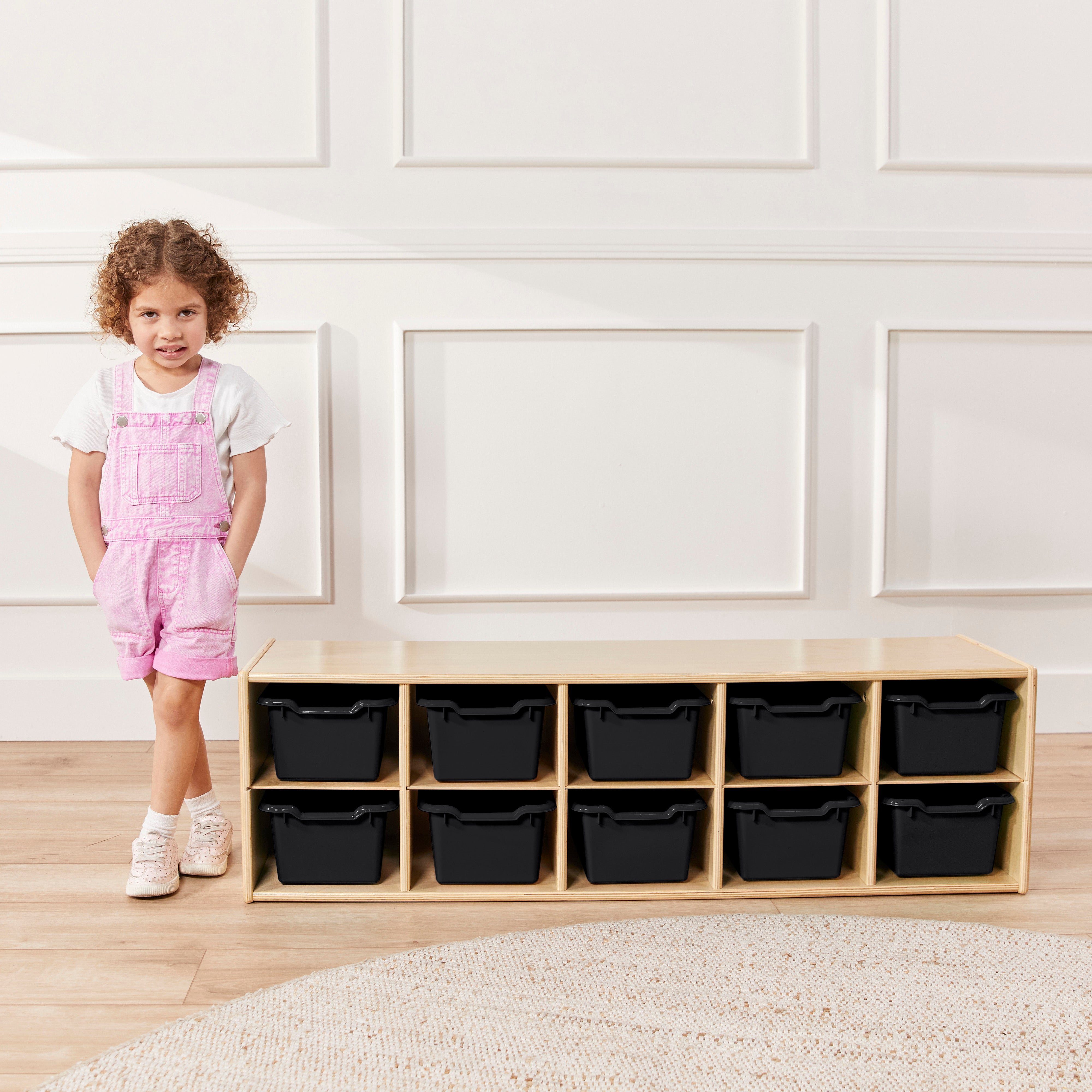 Scoop Front Storage Bins, 10-Piece