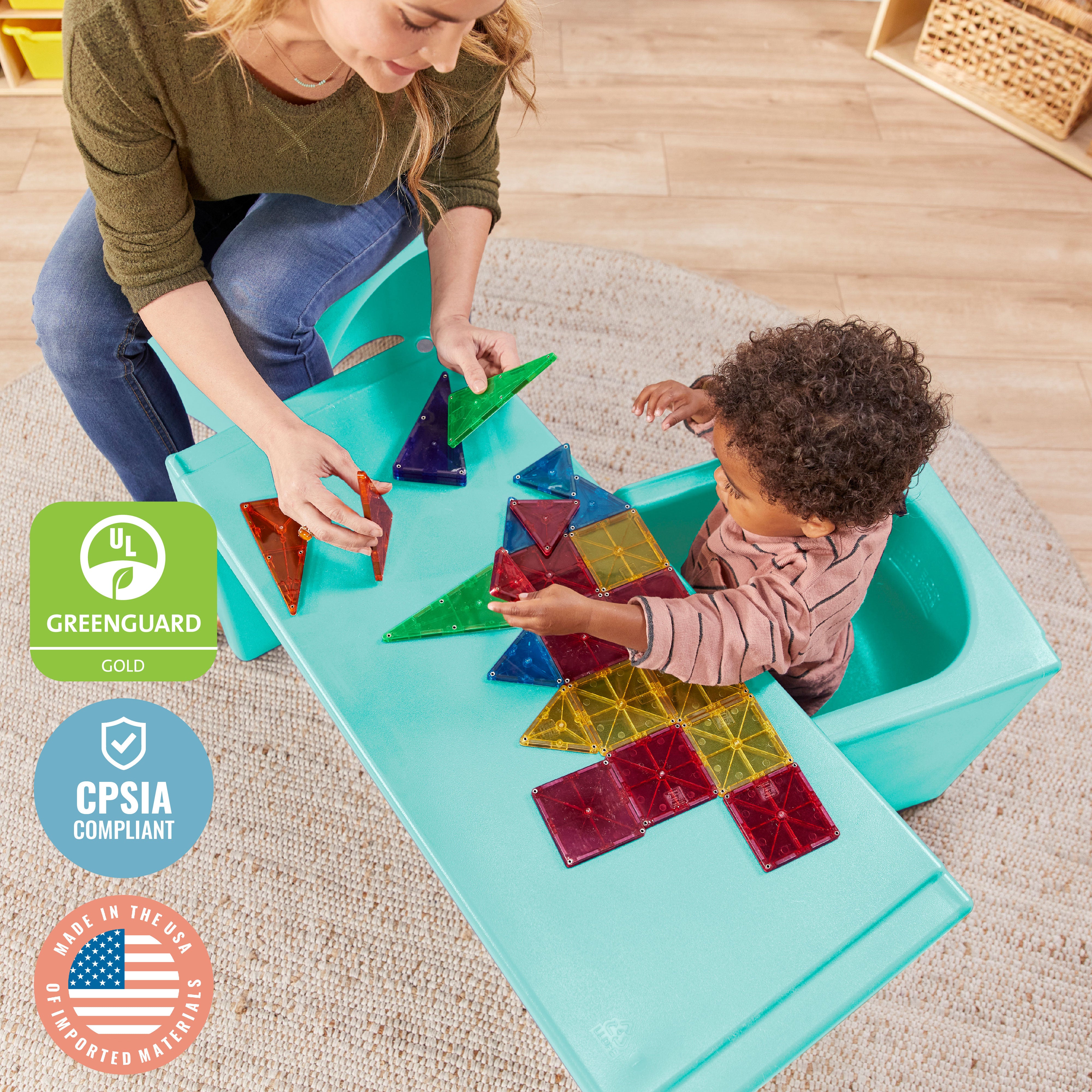 Tri-Me Table and Cube Chair Set, 3-Piece