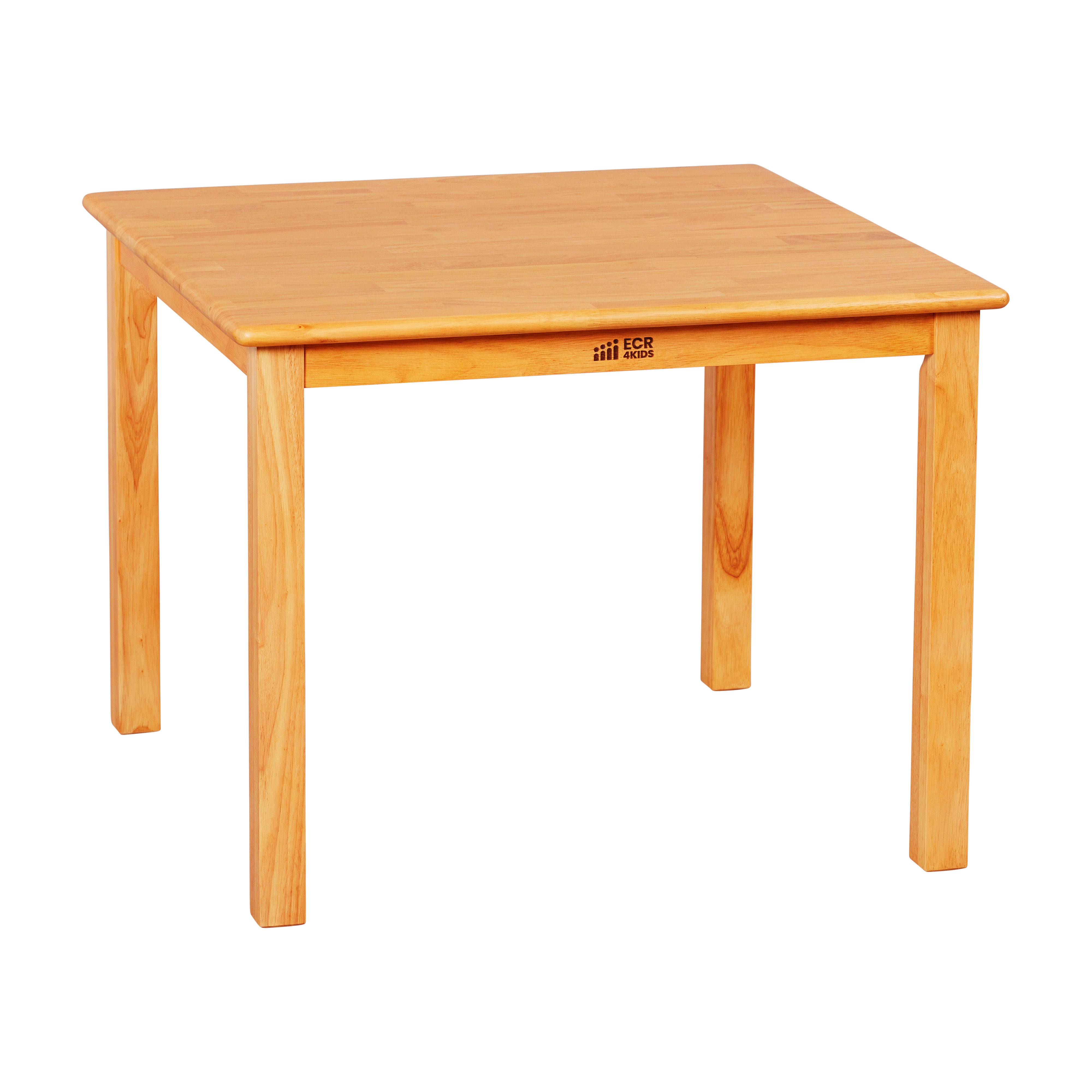 30in Square Hardwood Table with 22in Legs