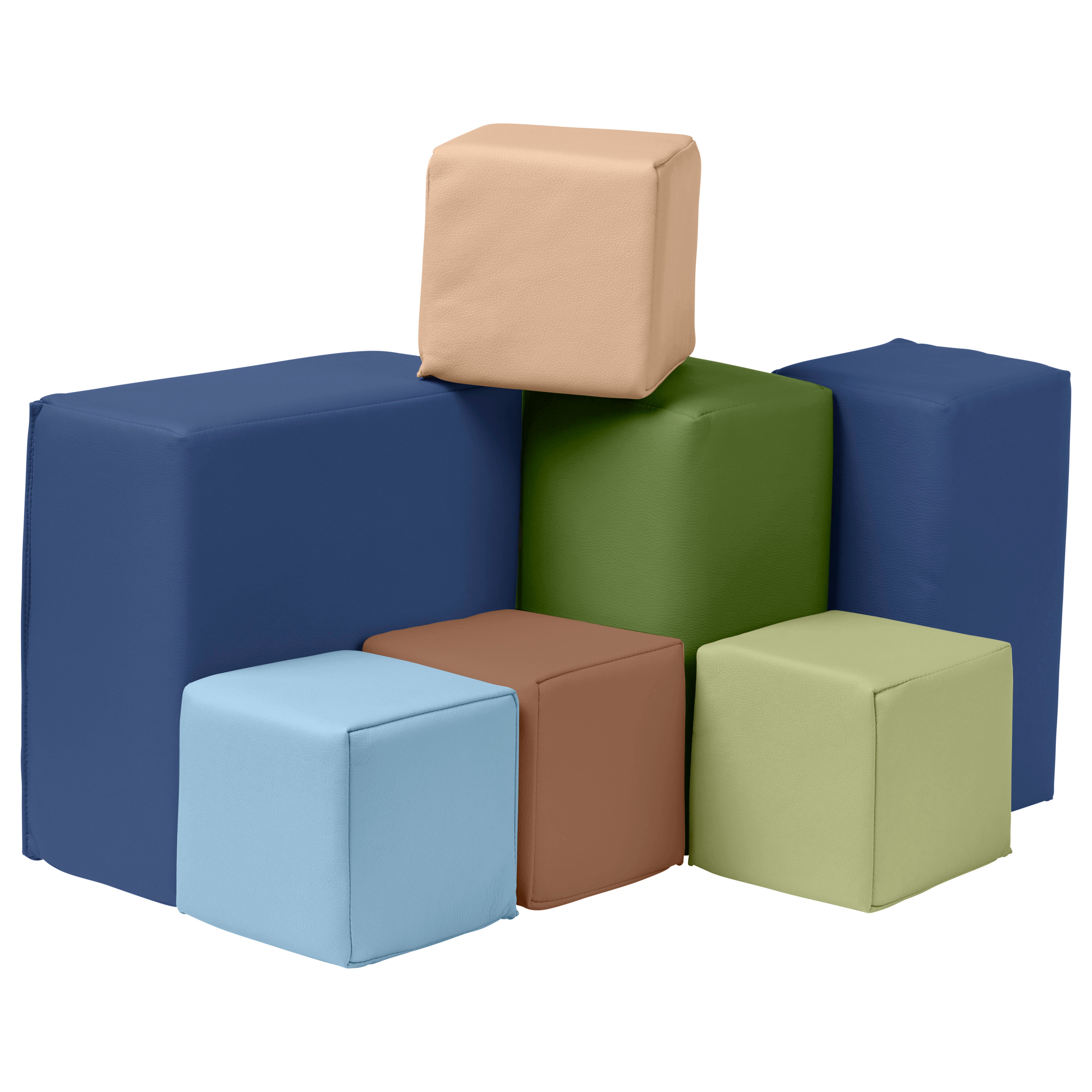 Toddler Foam Building Blocks, 7-Piece