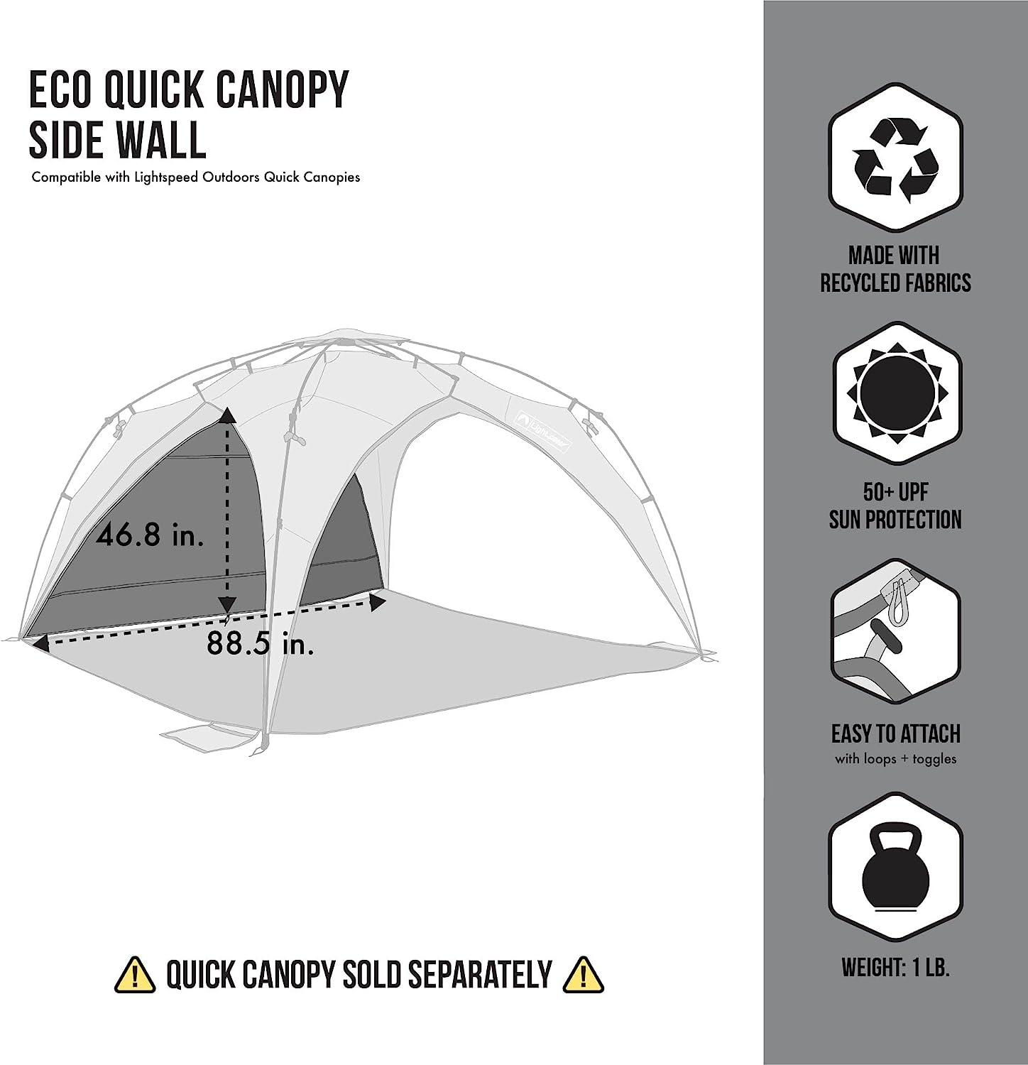 Eco Quick Canopy Sidewalls, 2-Pack