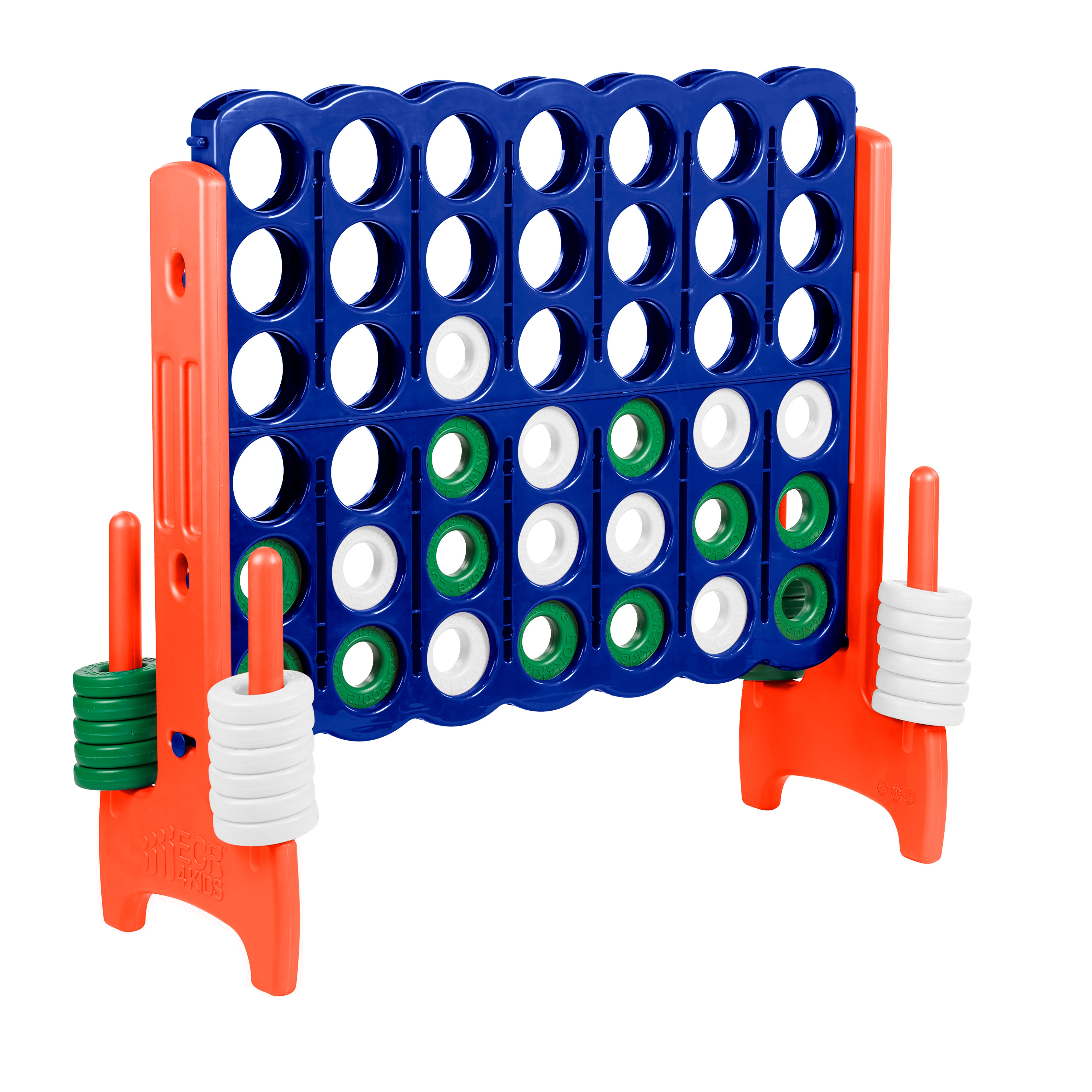 Jumbo 4-To-Score Giant Game with 42 Rings and Reset Sliders