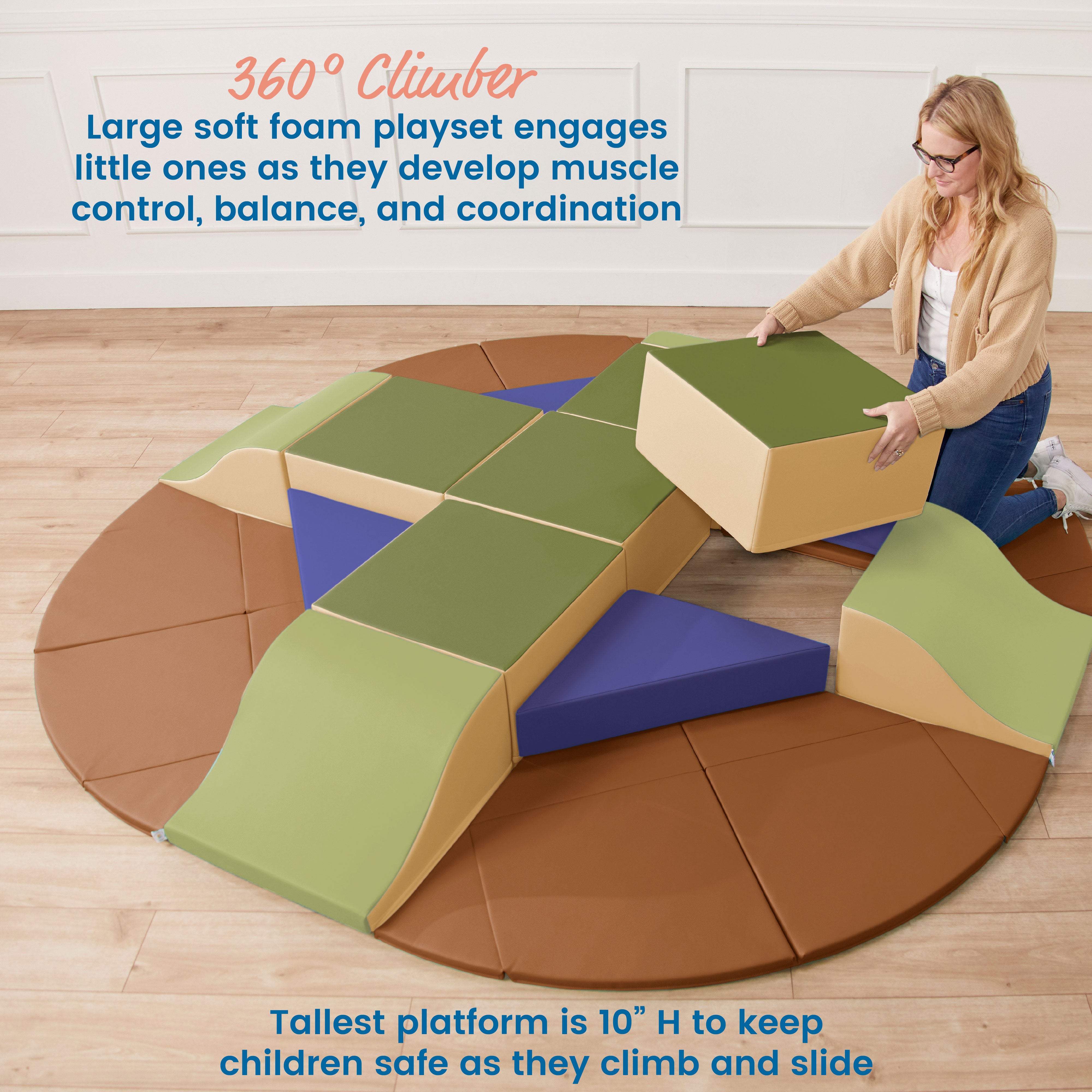 Adventurer's Summit with Slides, 17-Piece