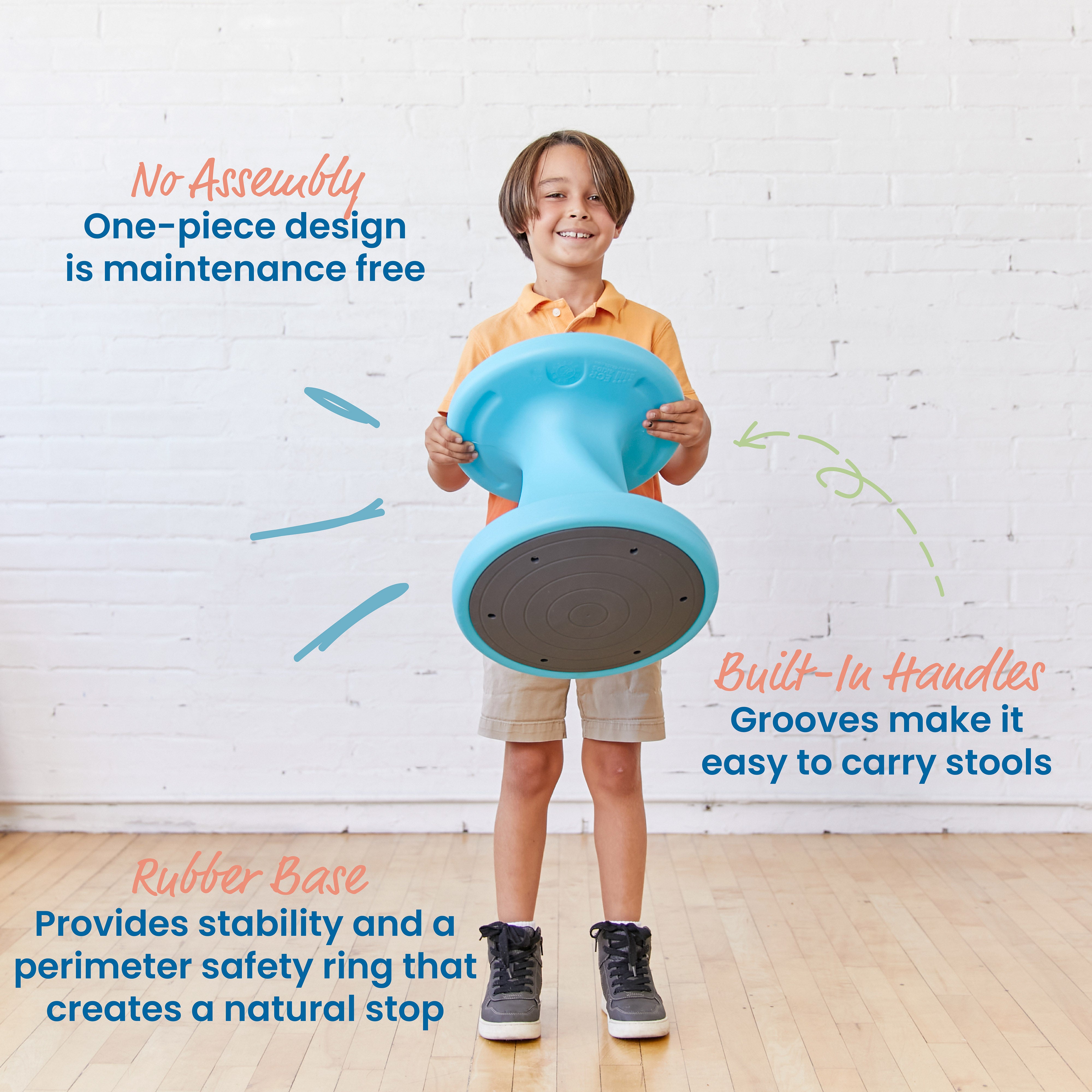 Twist Wobble Stool, 14in Seat Height, Active Seating