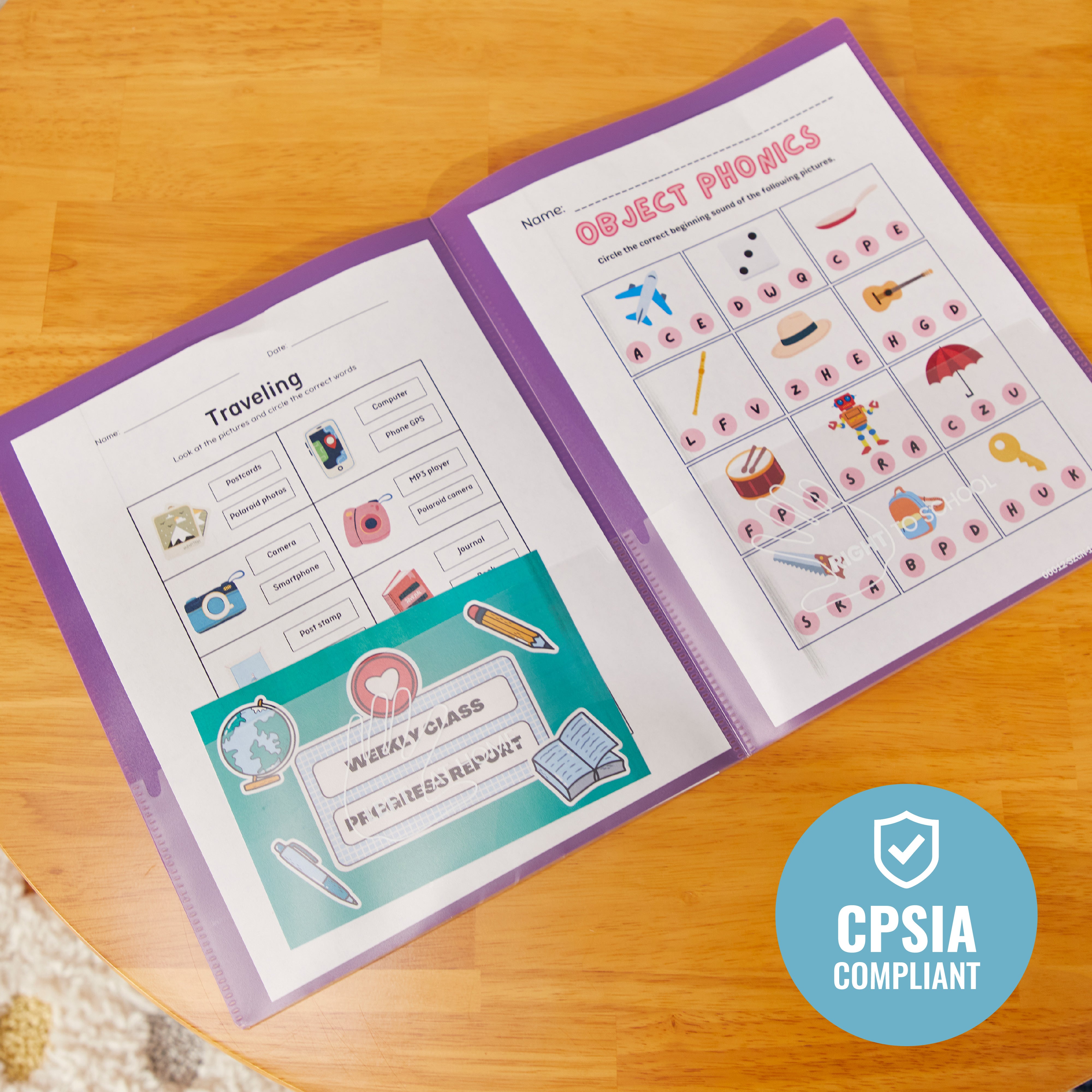 2-Pocket Parent-Teacher Classroom Communication Folder, 36-Piece