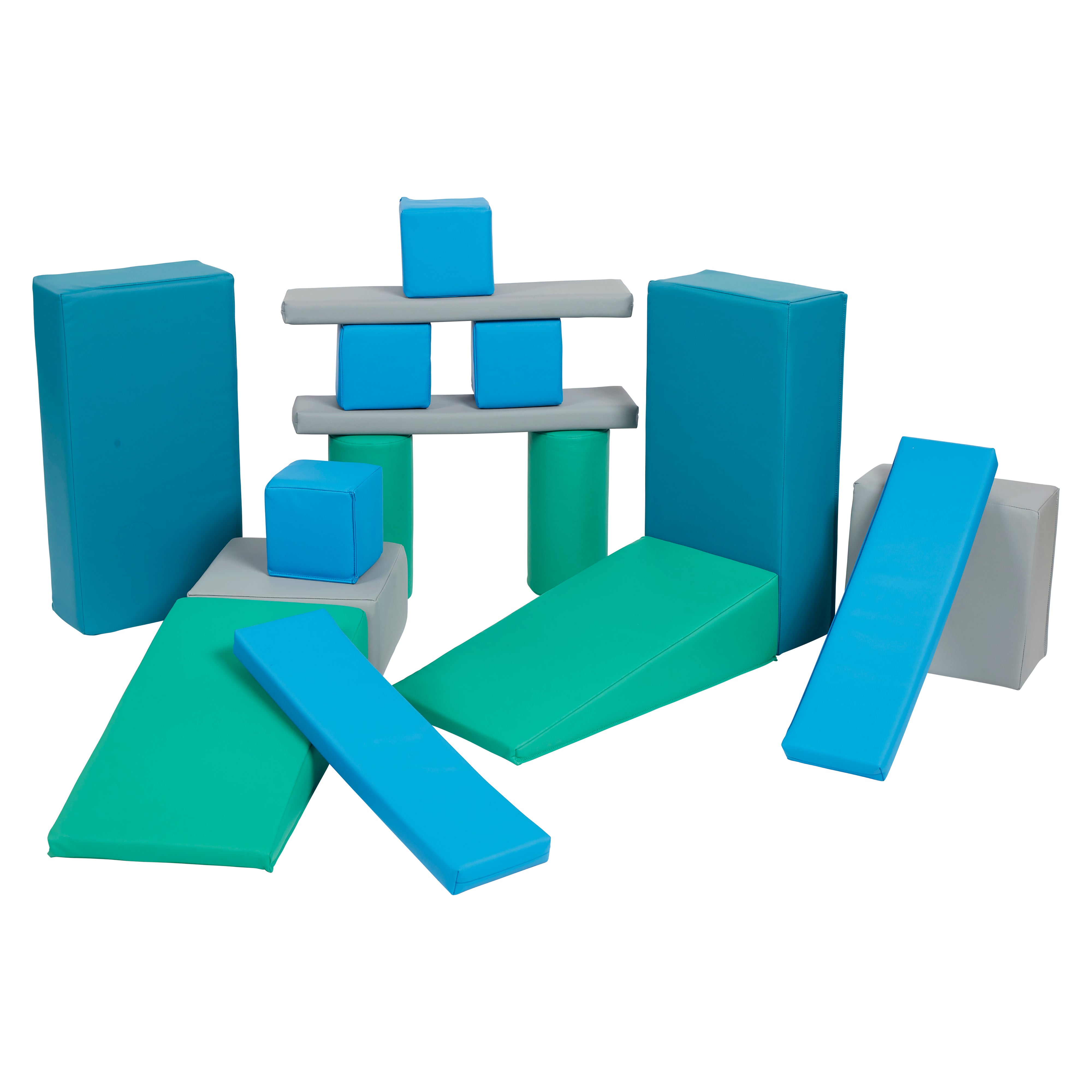 Multi-Shape Foam Building Block Set, 16-Piece