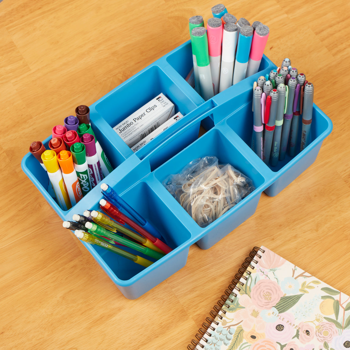 6-Compartment Large Plastic Caddy, 6-Pack