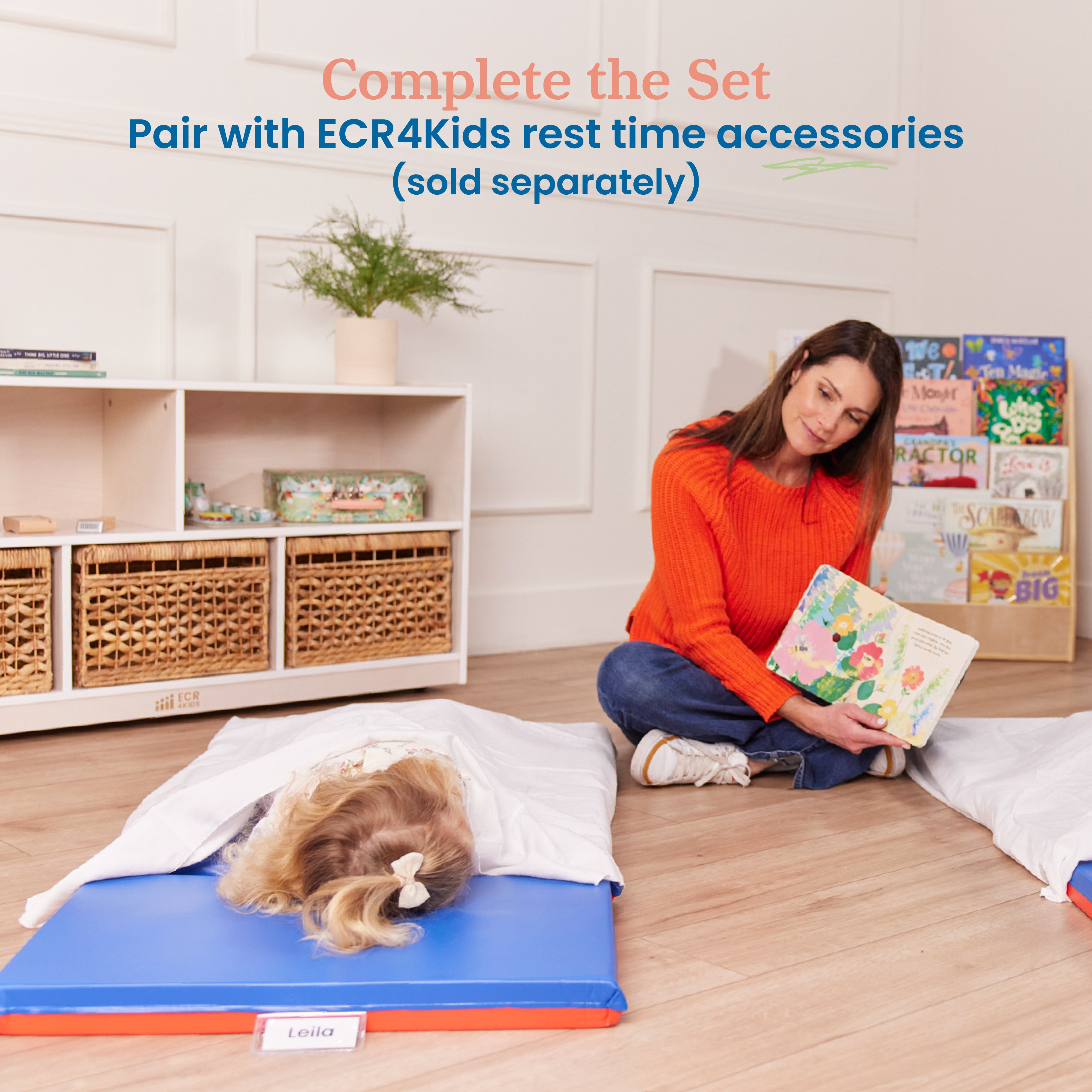 Premium Folding Rest Mat - Red/Blue