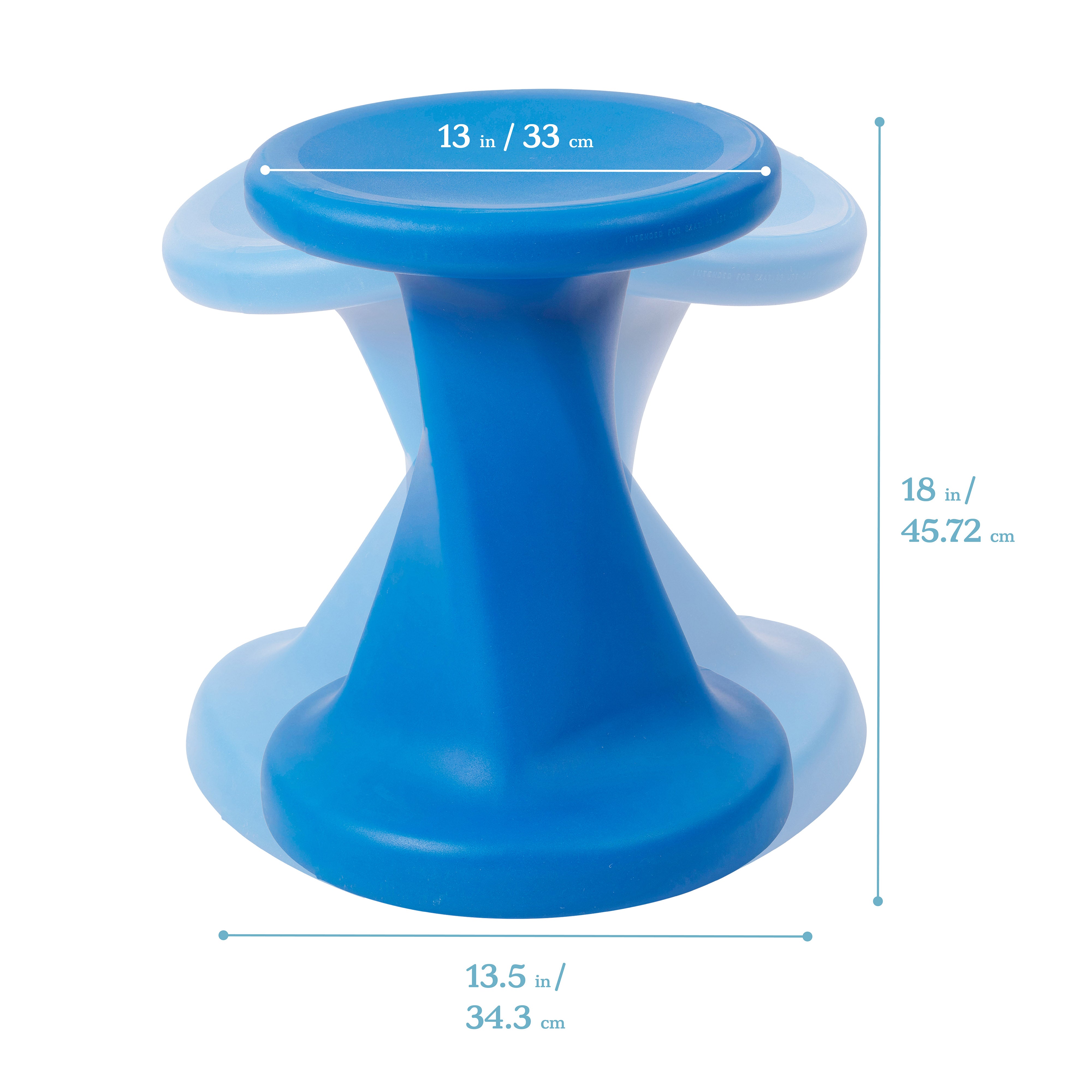 Twist Wobble Stool, 18in Seat Height