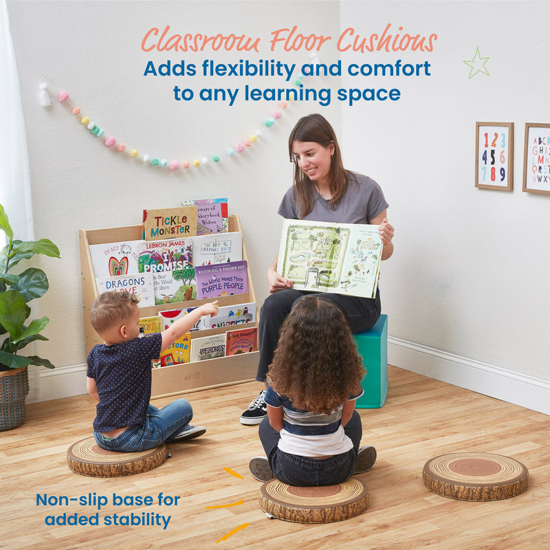 Tree Floor Foam Cushions, Flexible Classroom Seating, 6-Pack