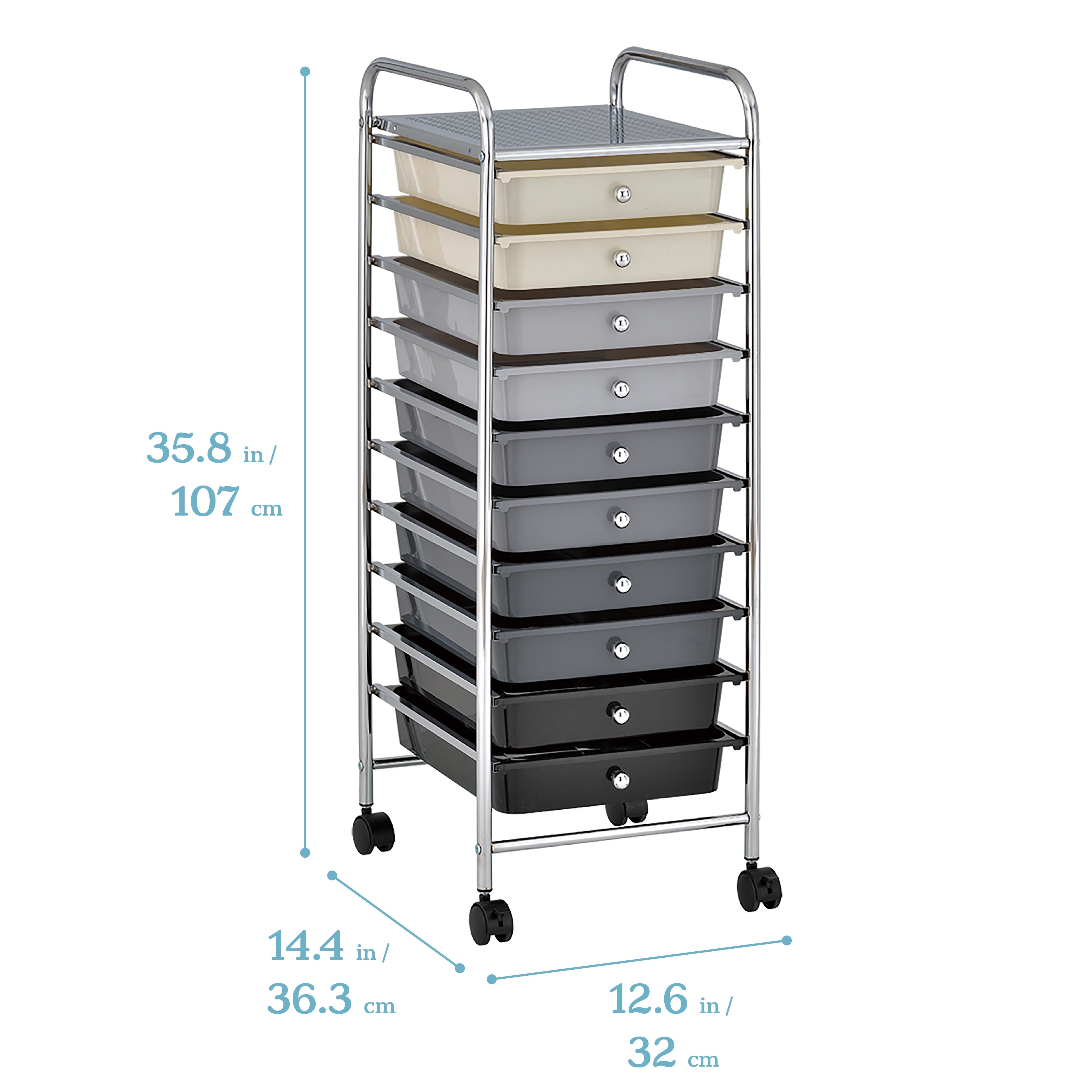 10-Drawer Mobile Organizer