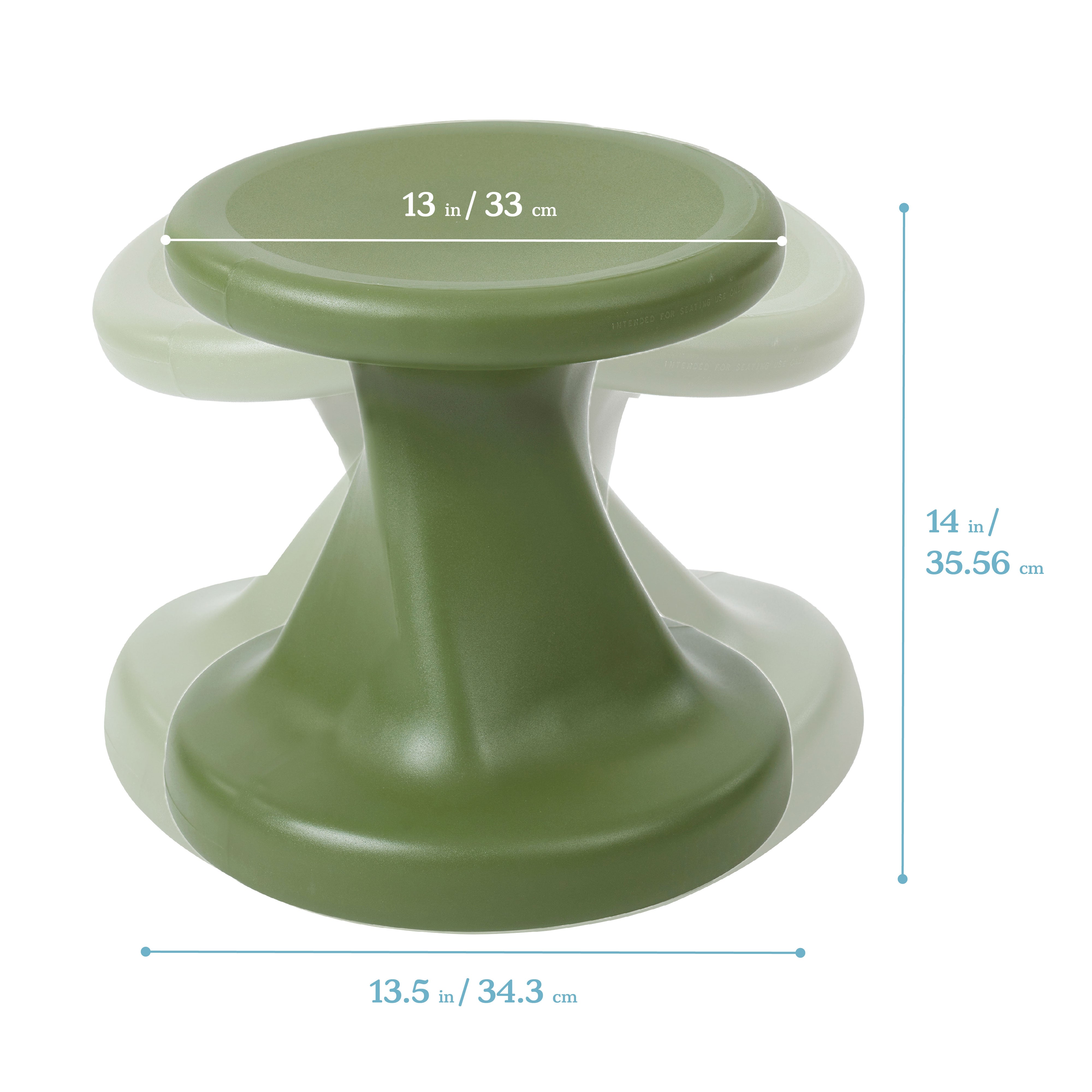 Twist Wobble Stool, 14in Seat Height