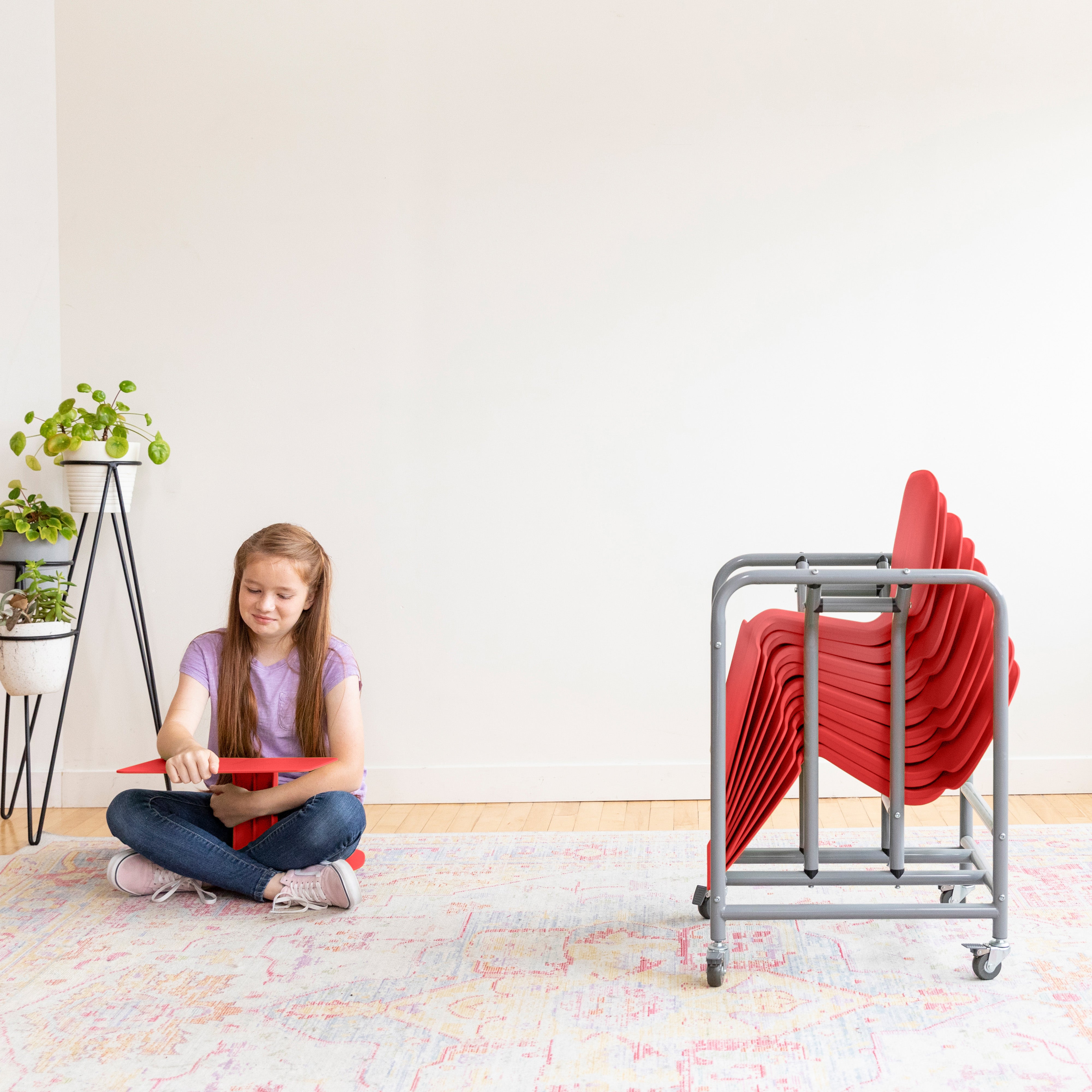 The Surf Portable Lap Desk with Mobile Storage Cart, 10-Pack