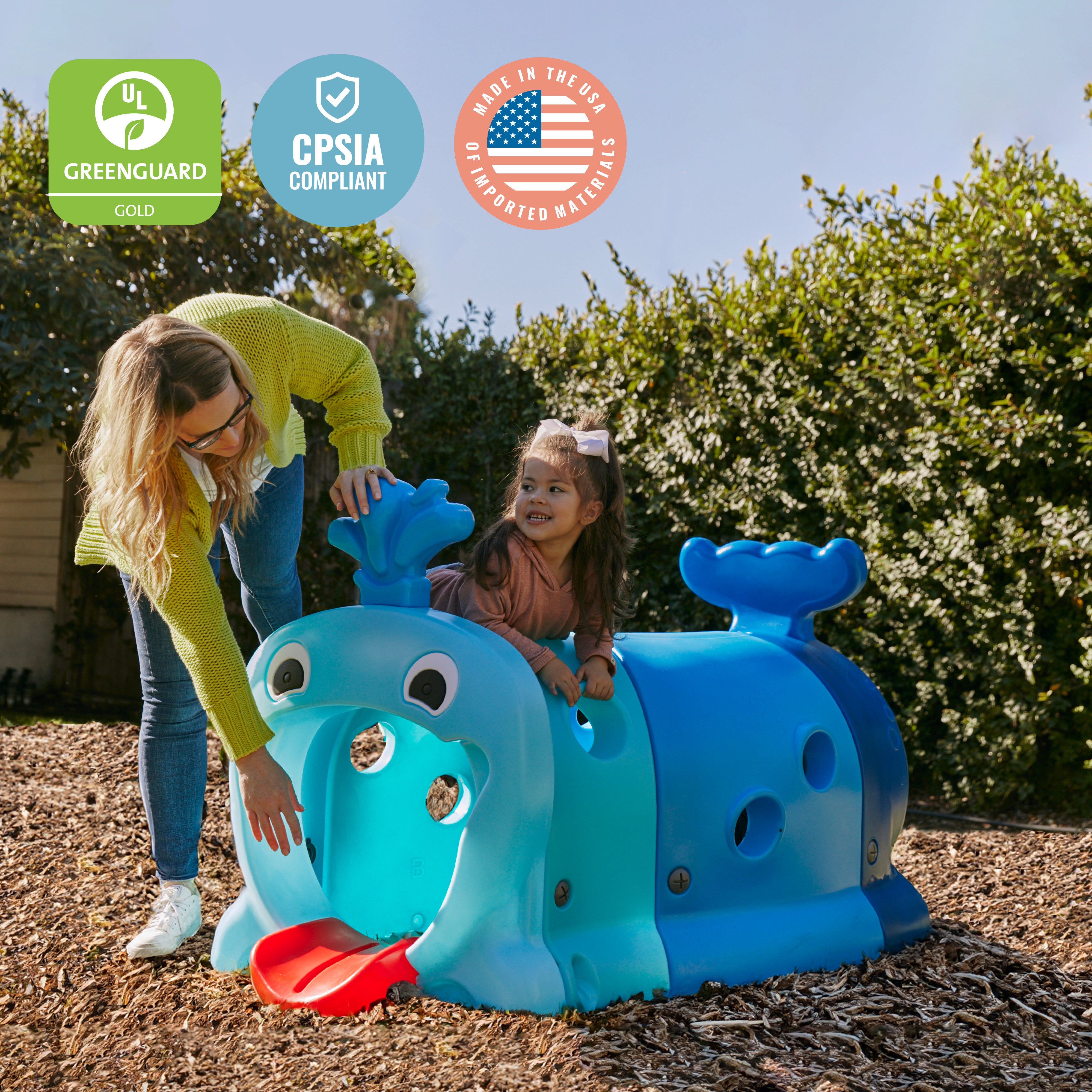 Willow Climb-N-Crawl Whale Tunnel Play Structure