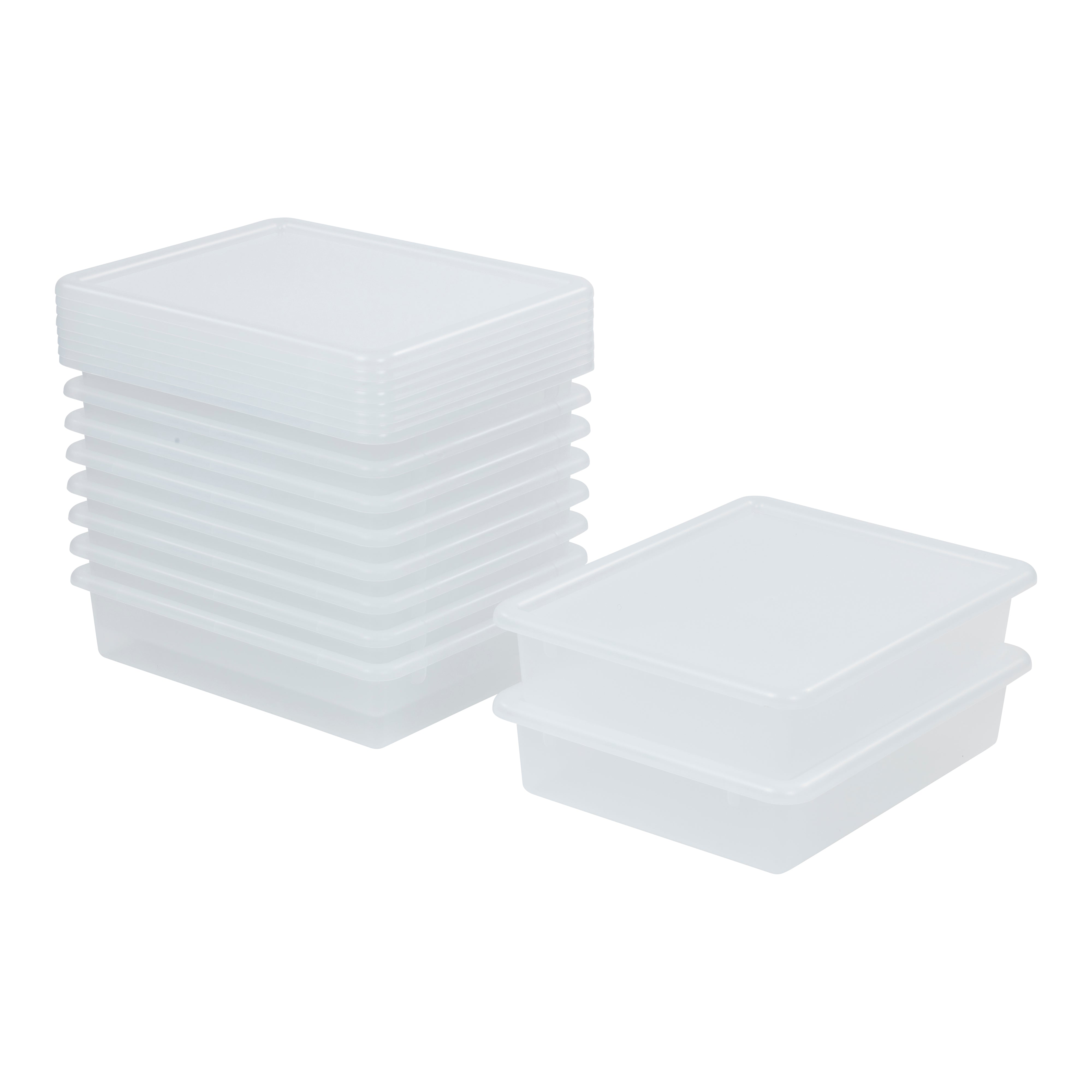 Letter Size Tray with Lid, 10-Piece