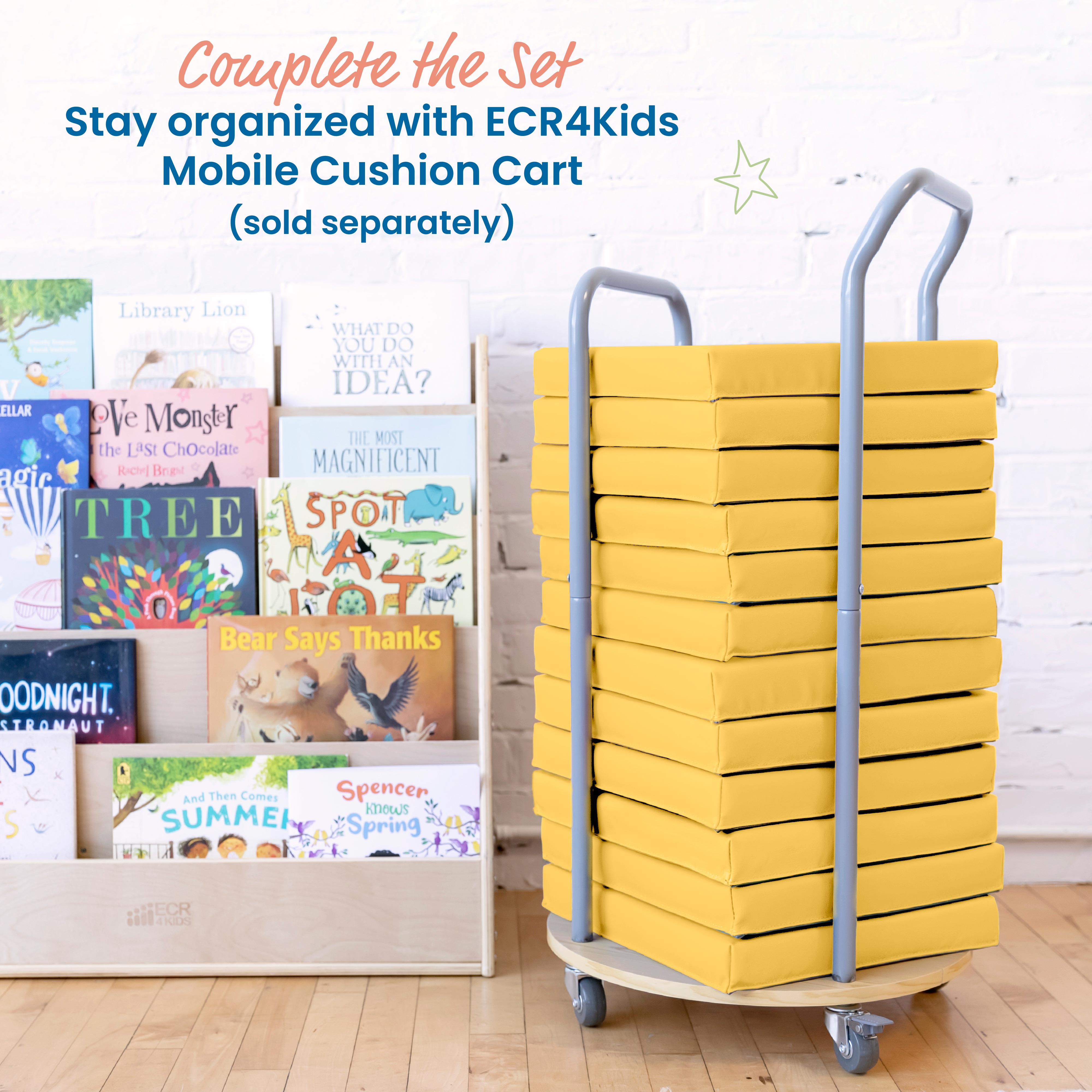 Floor Cushions, Square, 6-Piece